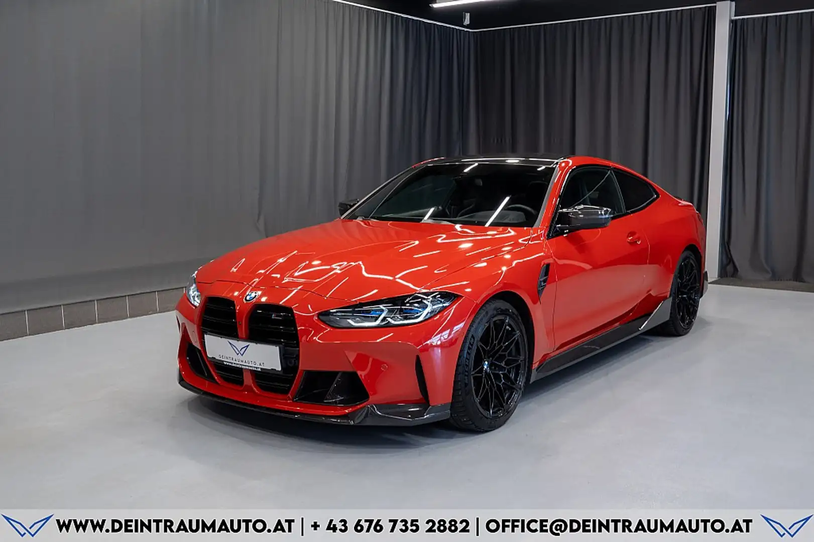 BMW M4 Competition Aut.*M-PERFORMANCE*KERAMIK*SCHALENS... Rot - 1