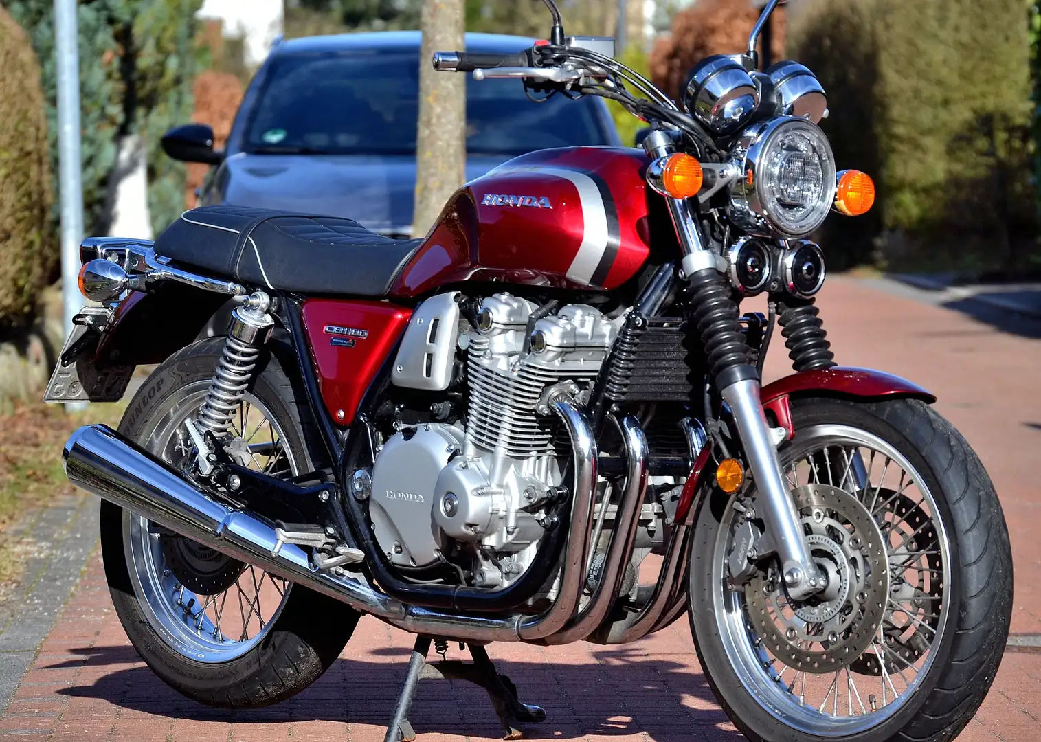 Honda CB 1100 EX / Eine der letzten Luftgekühlten / Heizgriffe / Temp. Anzeige Rojo - 1
