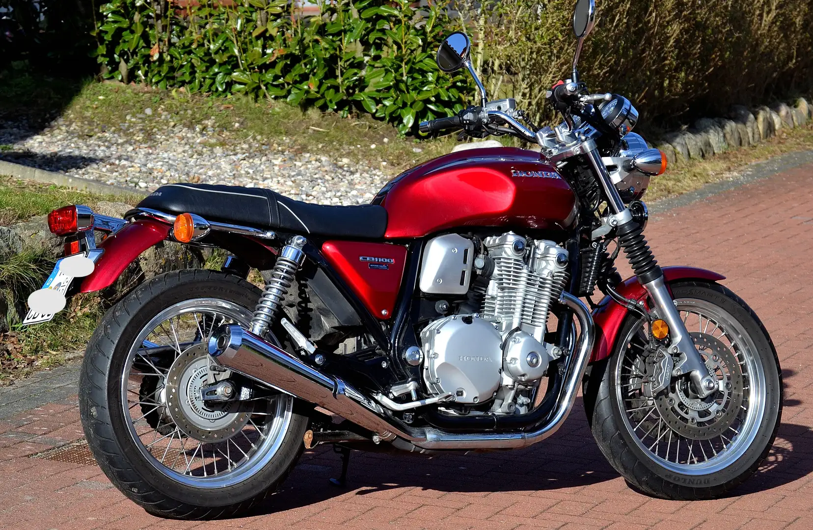 Honda CB 1100 EX / Eine der letzten Luftgekühlten / Heizgriffe / Temp. Anzeige Rojo - 2