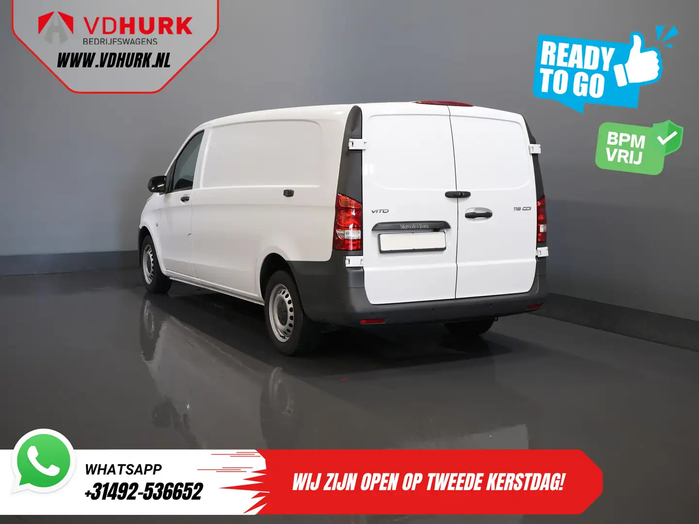 Mercedes-Benz Vito 116 CDI Aut. L3 XL BPM VRIJ! Carplay/ Stoelverw./ Blanc - 2