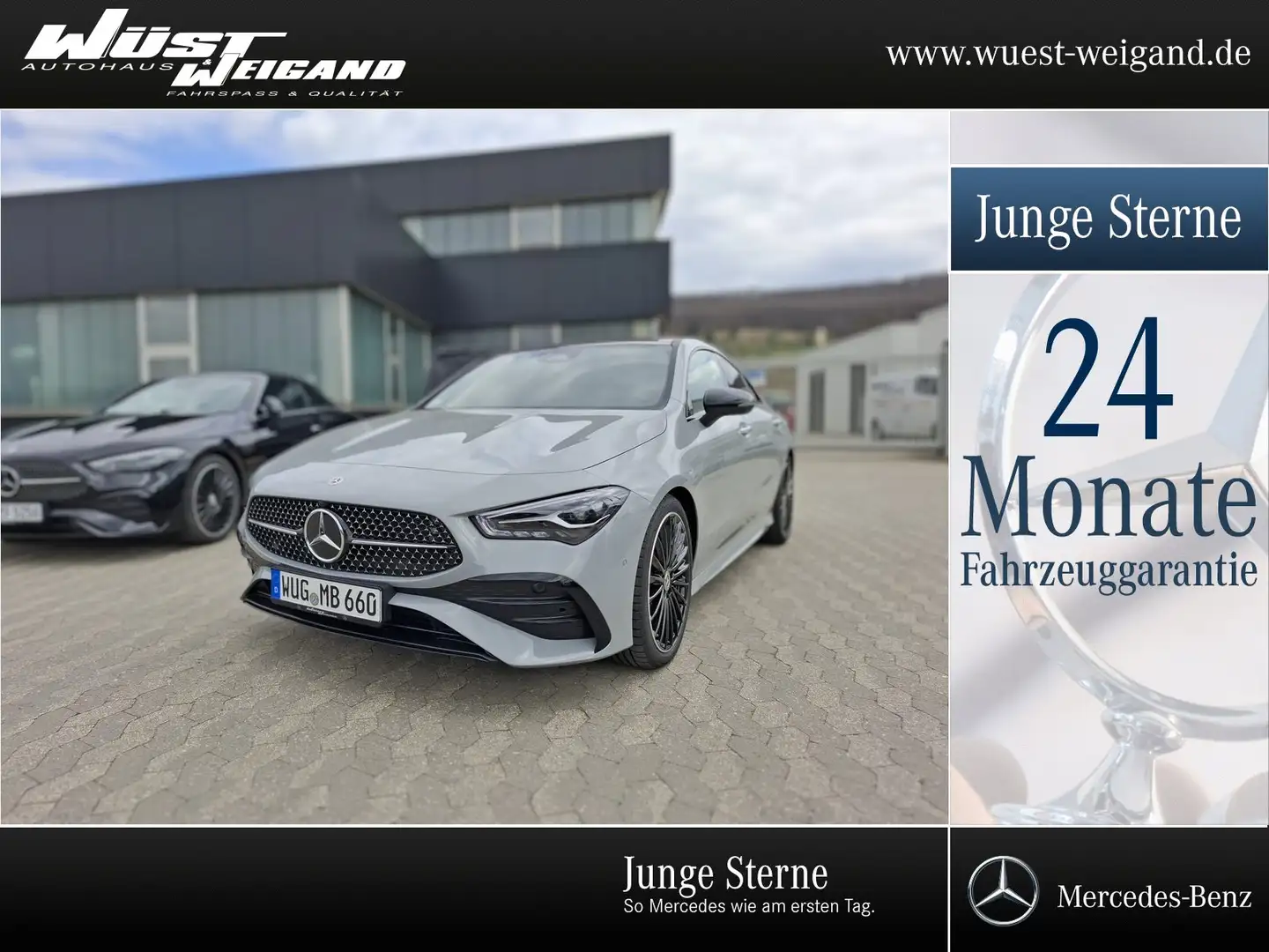 Mercedes-Benz CLA 220 4M AMG Night Edition Pano/Tot/19"LED/MBX Grau - 1