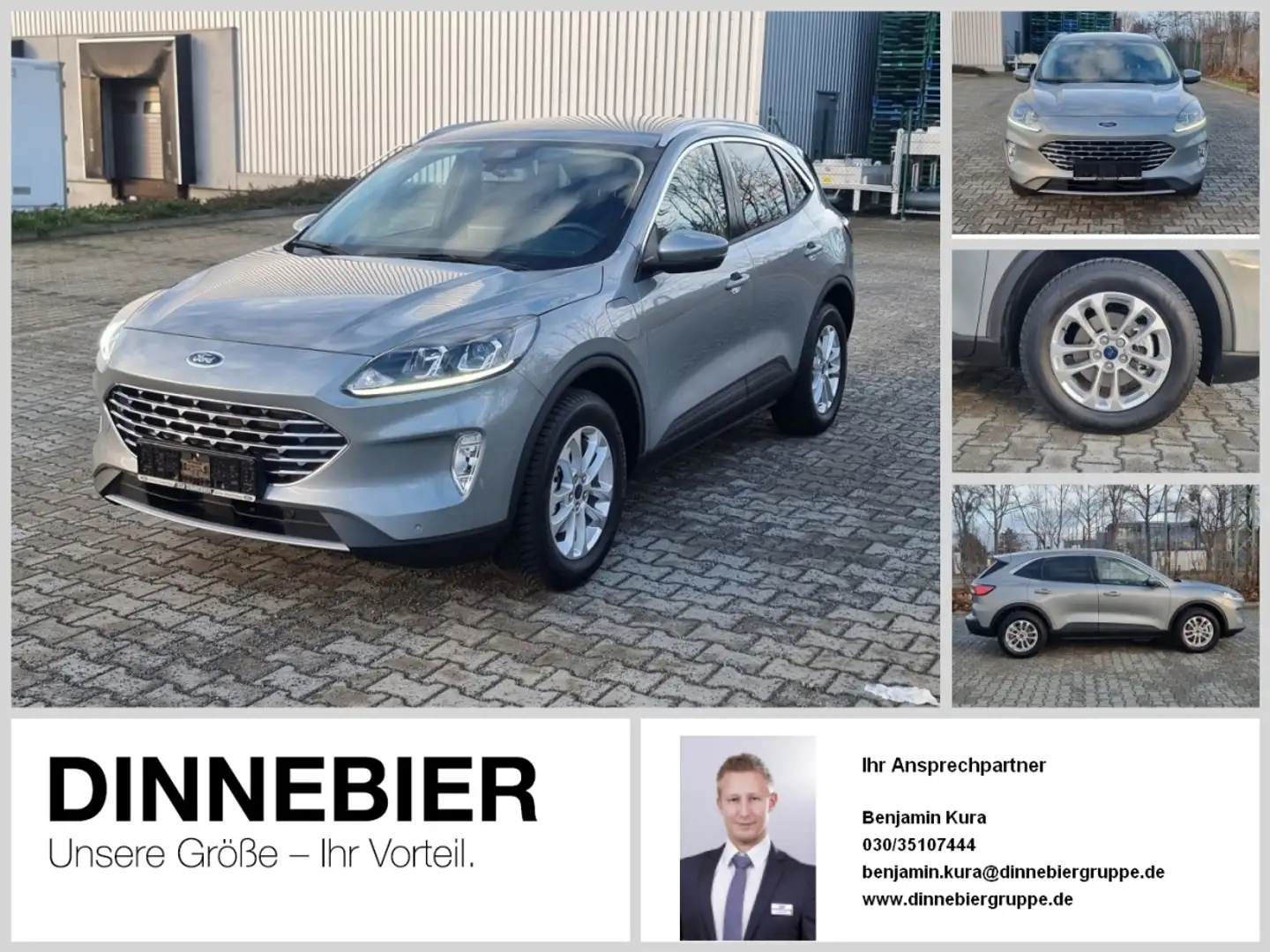 Ford Kuga Titanium 2.5l PHEV *elektr. Heckklappe* LM Silber - 1