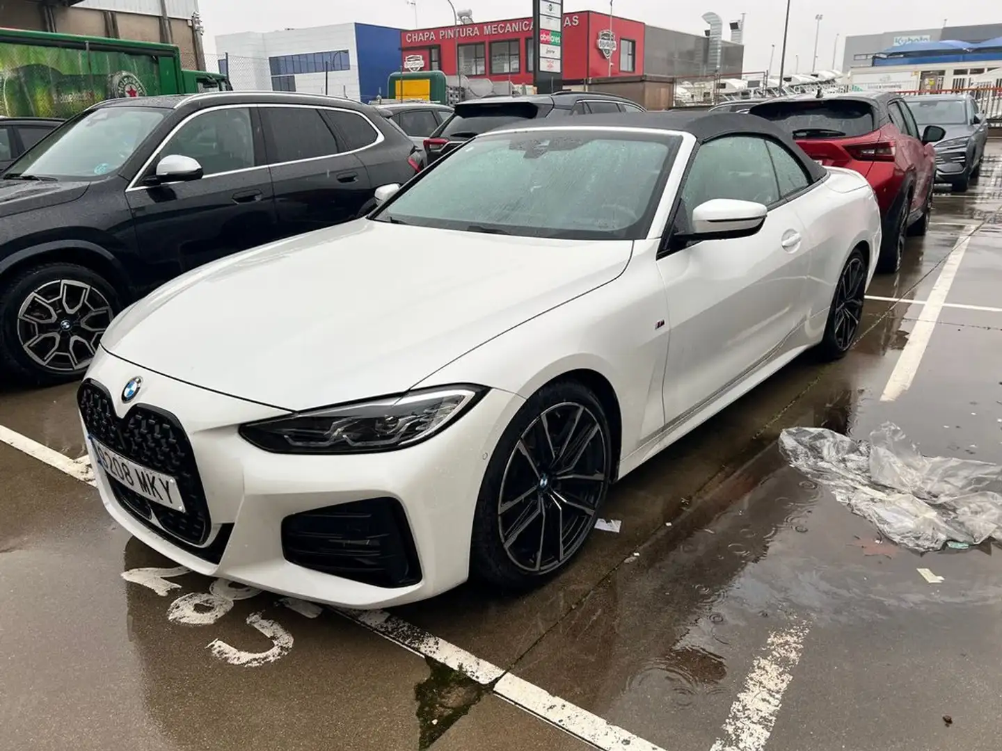 BMW 420 420i Cabrio Blanc - 1