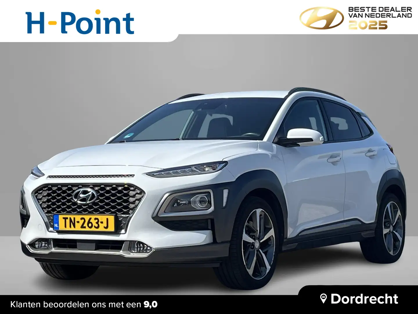 Hyundai KONA 1.6 T-GDI 177PK Premium | 4 wielaandrijving | 18'' Blanc - 1