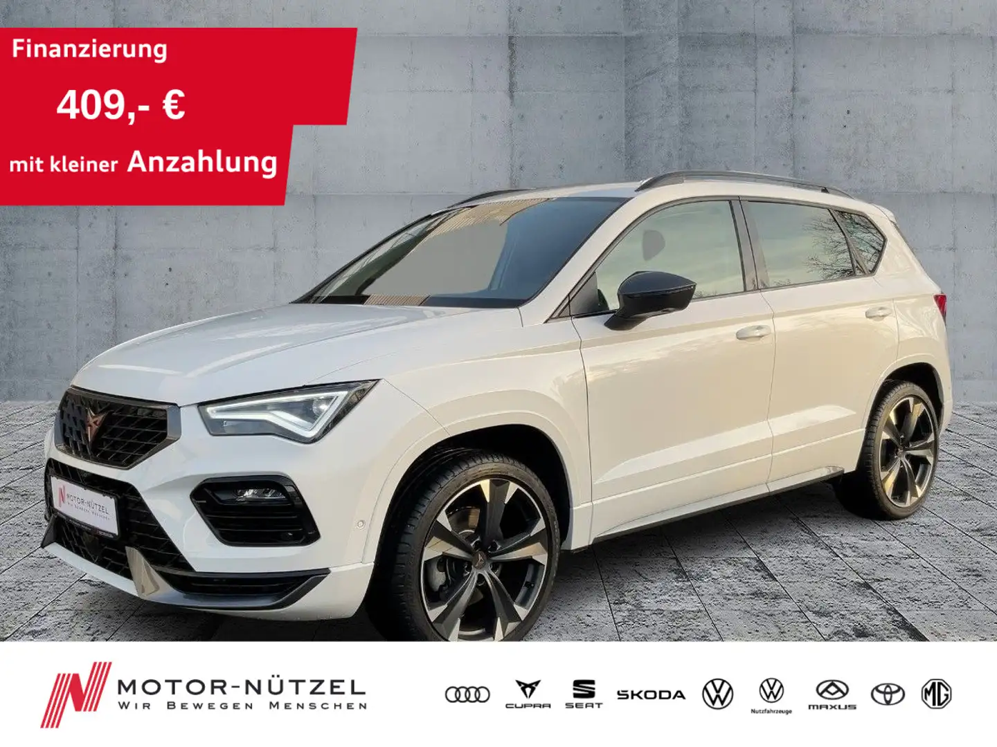 CUPRA Ateca 1.5 TSI DSG LED+NAVI+RFK+ACC+SHZ+AHK Weiß - 1