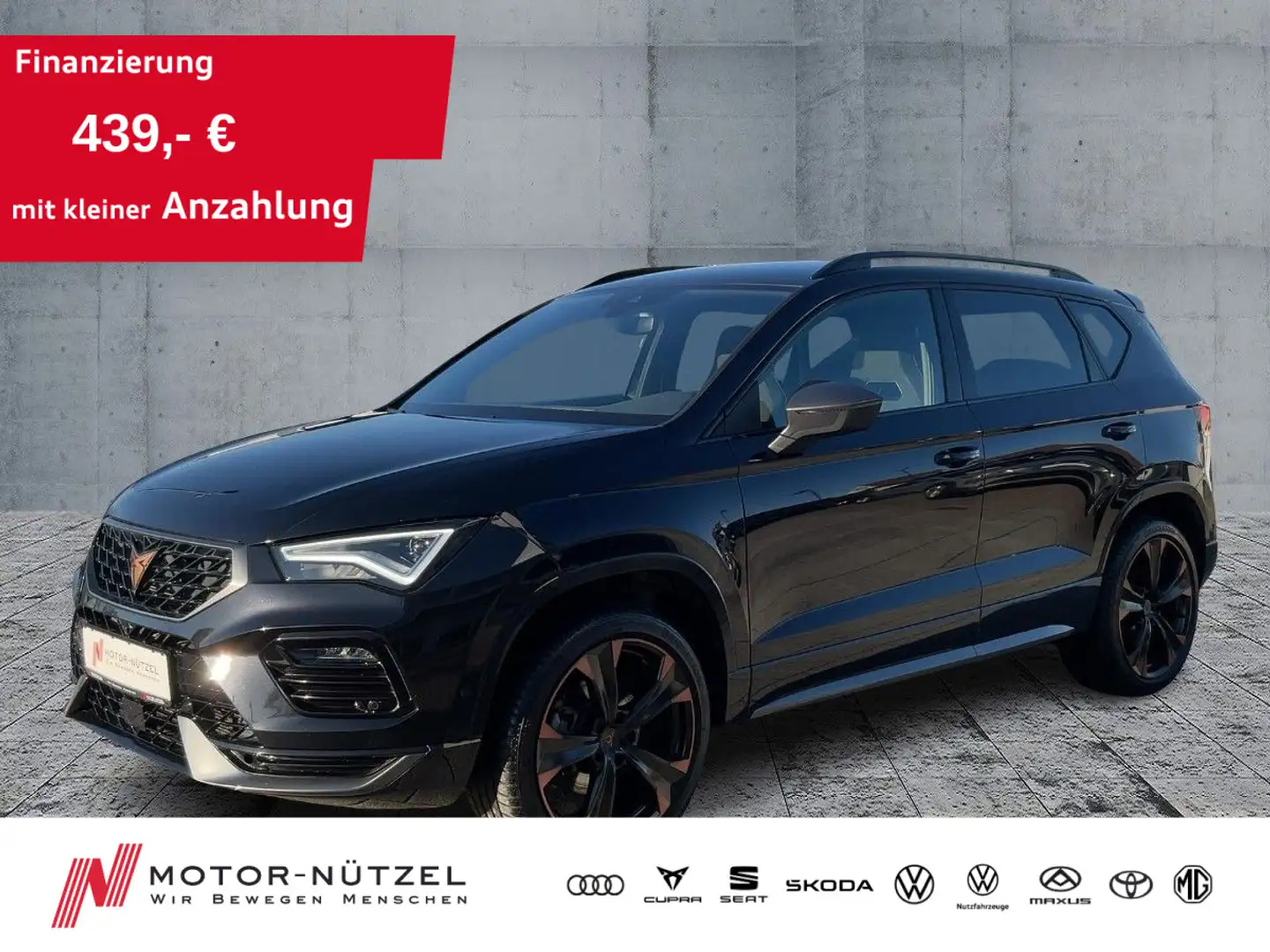 CUPRA Ateca 2.0 TSI 4D DSG LED+NAVI+ACC+BEATS+SHZ+19" Schwarz - 1