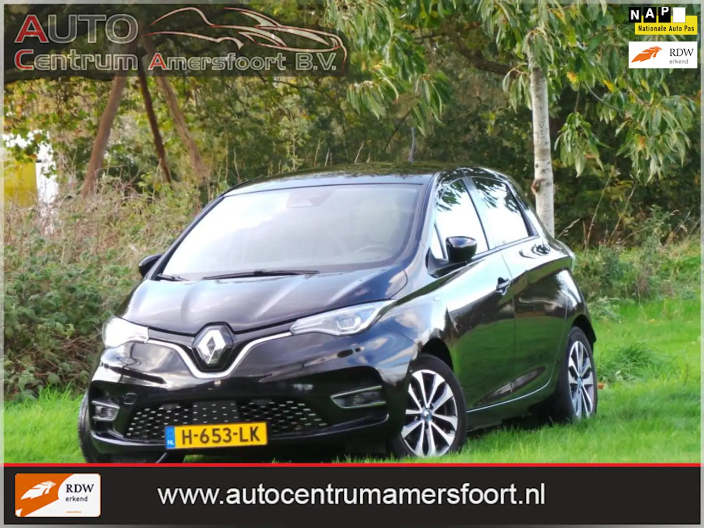 Renault ZOE R135 Edition One 52 kWh HUUR ACCU 1e EIGENAAR + IN Zwart - 1