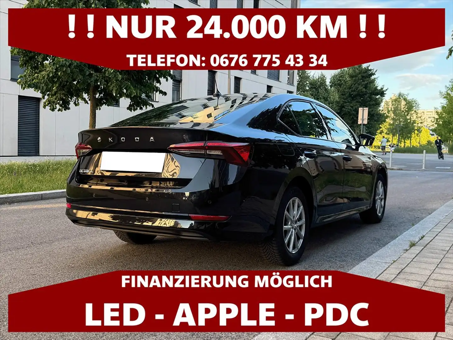 Skoda Octavia 2,0 TDI | NUR 24.000 KM | LIMOUSINE Schwarz - 2