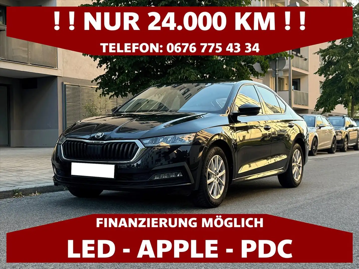 Skoda Octavia 2,0 TDI | NUR 24.000 KM | LIMOUSINE Schwarz - 1