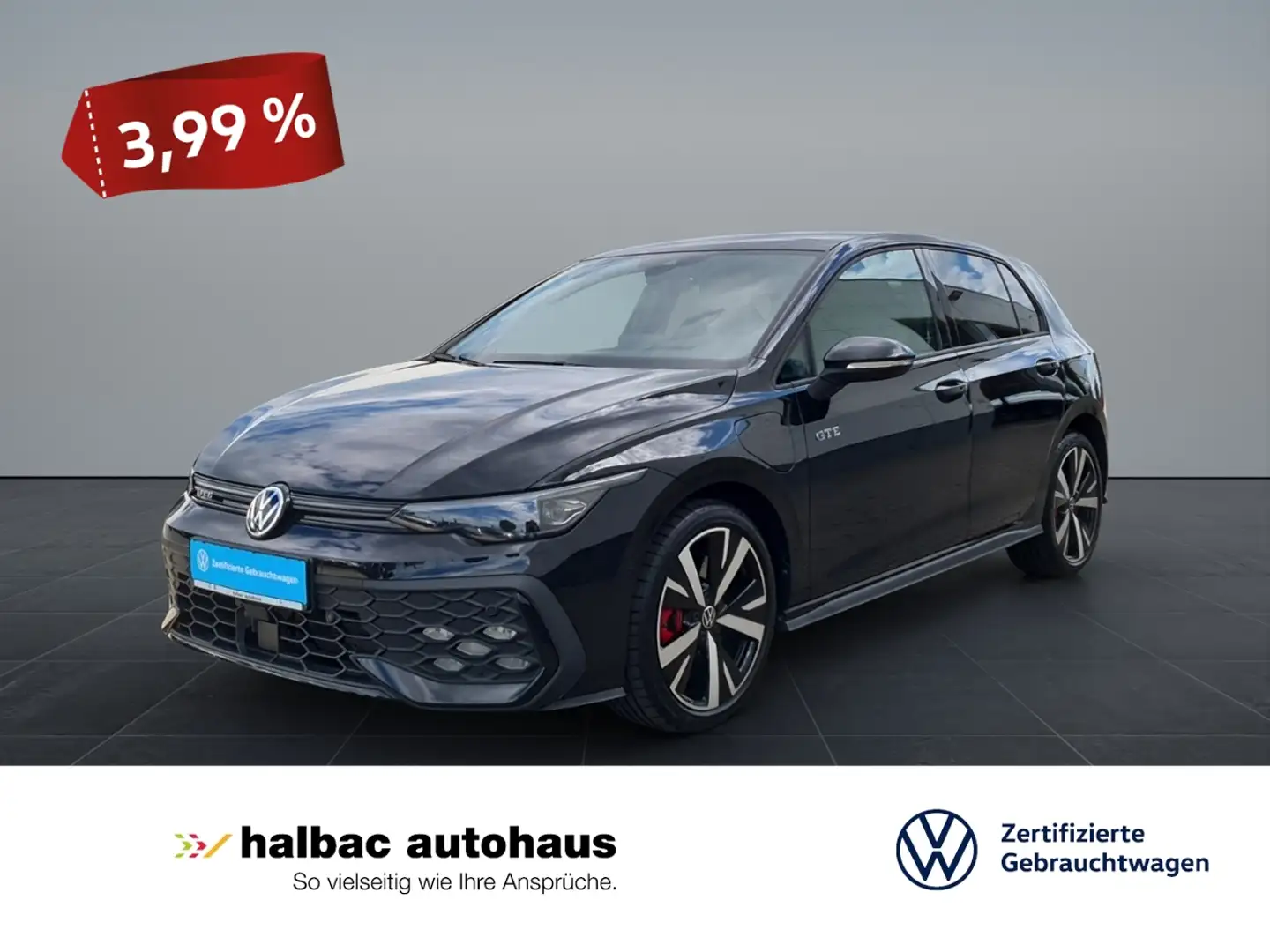 Volkswagen Golf 1.5 TSI eHybrid DSG 200kW +LEDER+PANOD+AHK+WR+NAV Schwarz - 1