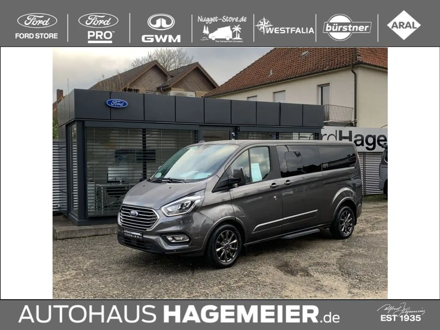 Ford Tourneo Custom 320 L2H1 VA Autmomatik Titanium X - 8-Sitzer Grau - 1