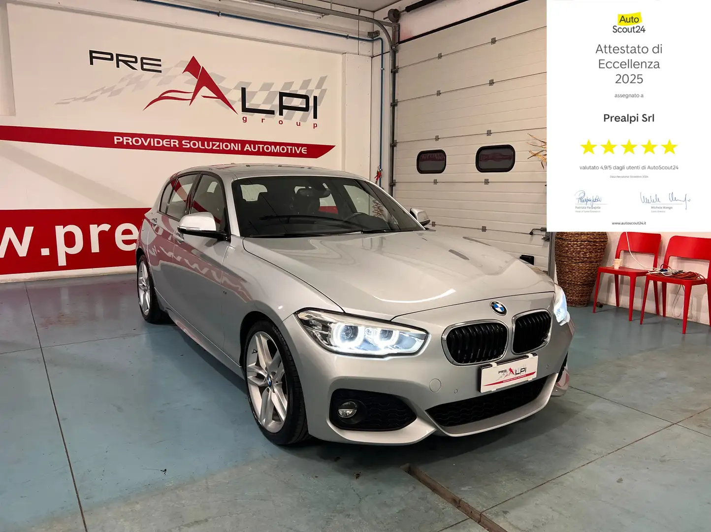 BMW 118 Serie 1 F/20-21 2015 118d Msport 5p Zilver - 1
