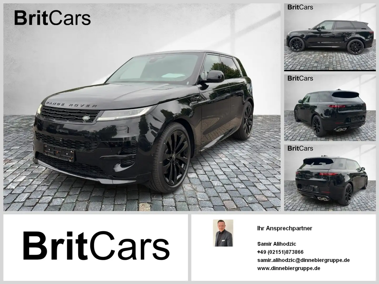 Land Rover Range Rover Sport P530 Autobiography 360-CAM ACC Noir - 1