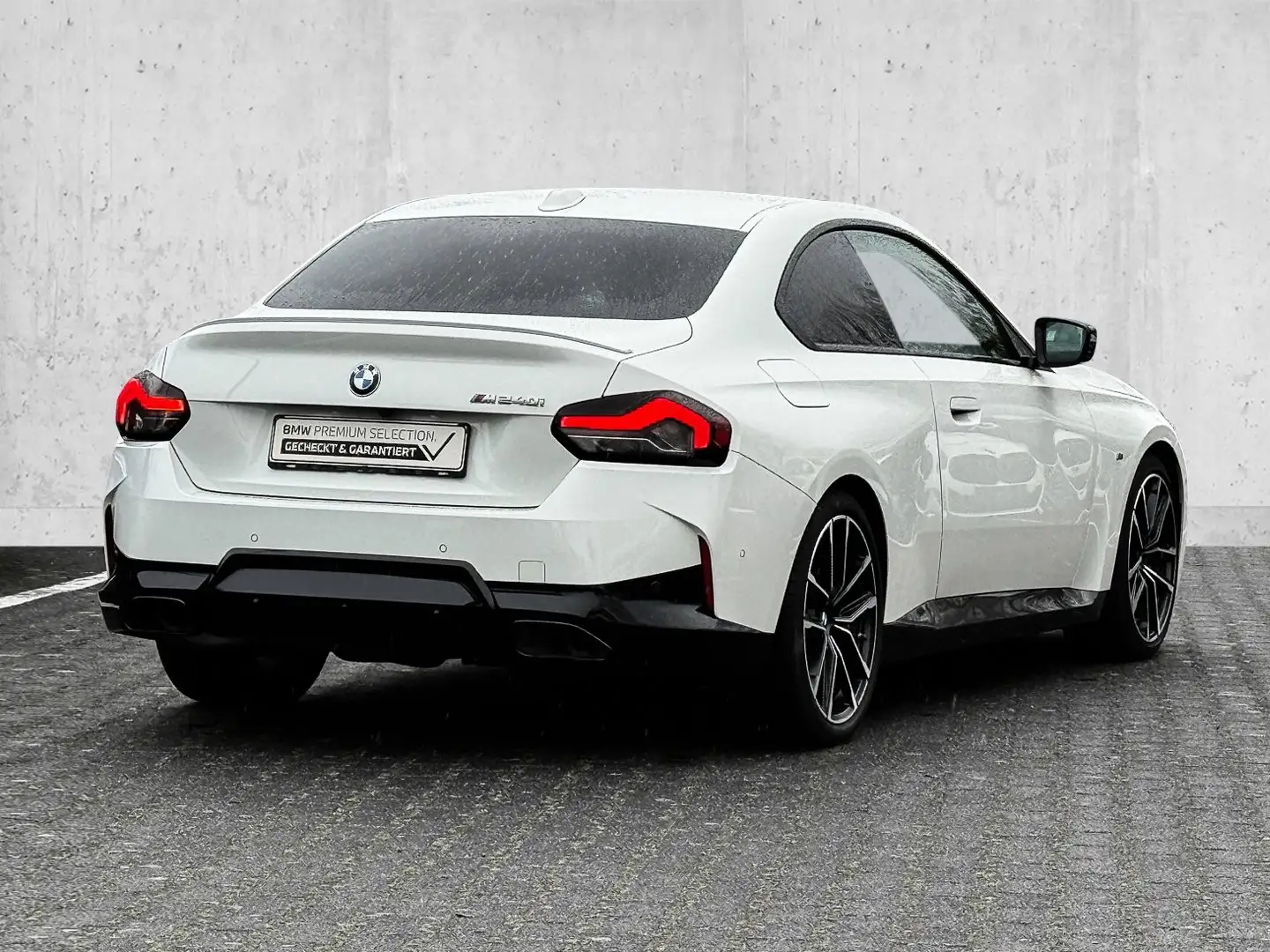 BMW 240 M240i Coupé ACC+RFK+NAVI+LED+H&K+LEDER Blanc - 2