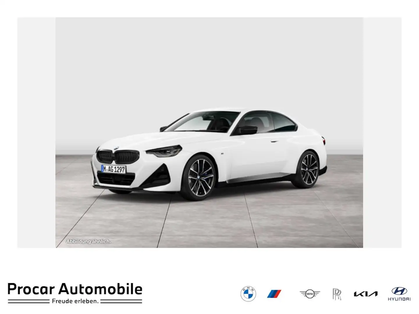 BMW 240 M240i Coupé ACC+RFK+NAVI+LED+H&K+LEDER Weiß - 1