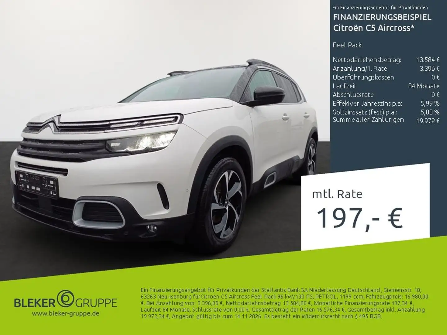 Citroen C5 Aircross Feel Pack Blanc - 1