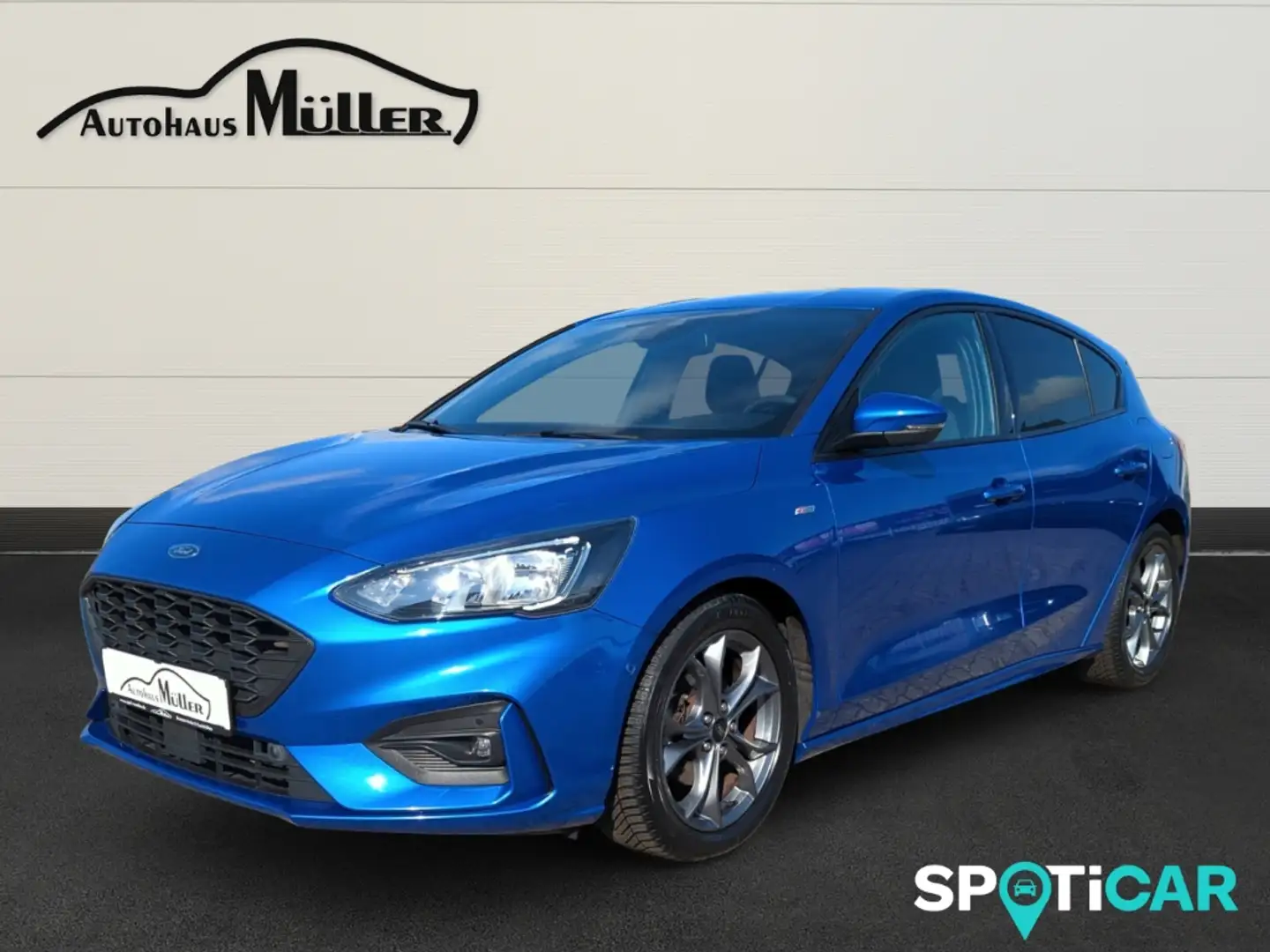 Ford Focus ST-Line 1.0 EcoBoost +Navi+Allwetter+Sitzhzg.+Keyl Blau - 1
