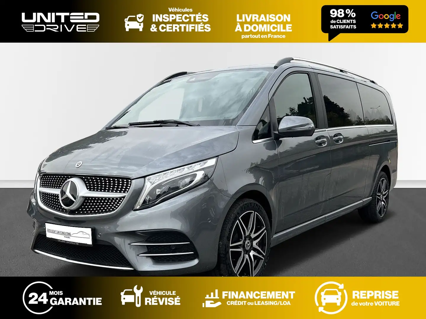 Mercedes-Benz V 300 d XL 4Matic 8pl 9G-TRONIC Avantgarde 237CV Gris - 1