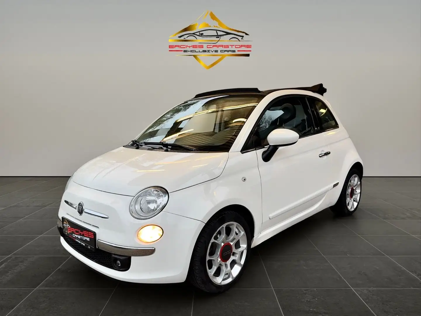 Fiat 500 C Lounge*Cabrio*NAVI*PDC*KLIMA* Blanc - 1