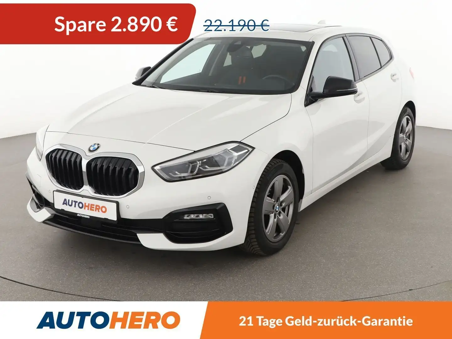 BMW 118 118i Sport Line *NAVI*LED*TEMPO*PANO*CAM*PDC*AHK* Blanc - 1