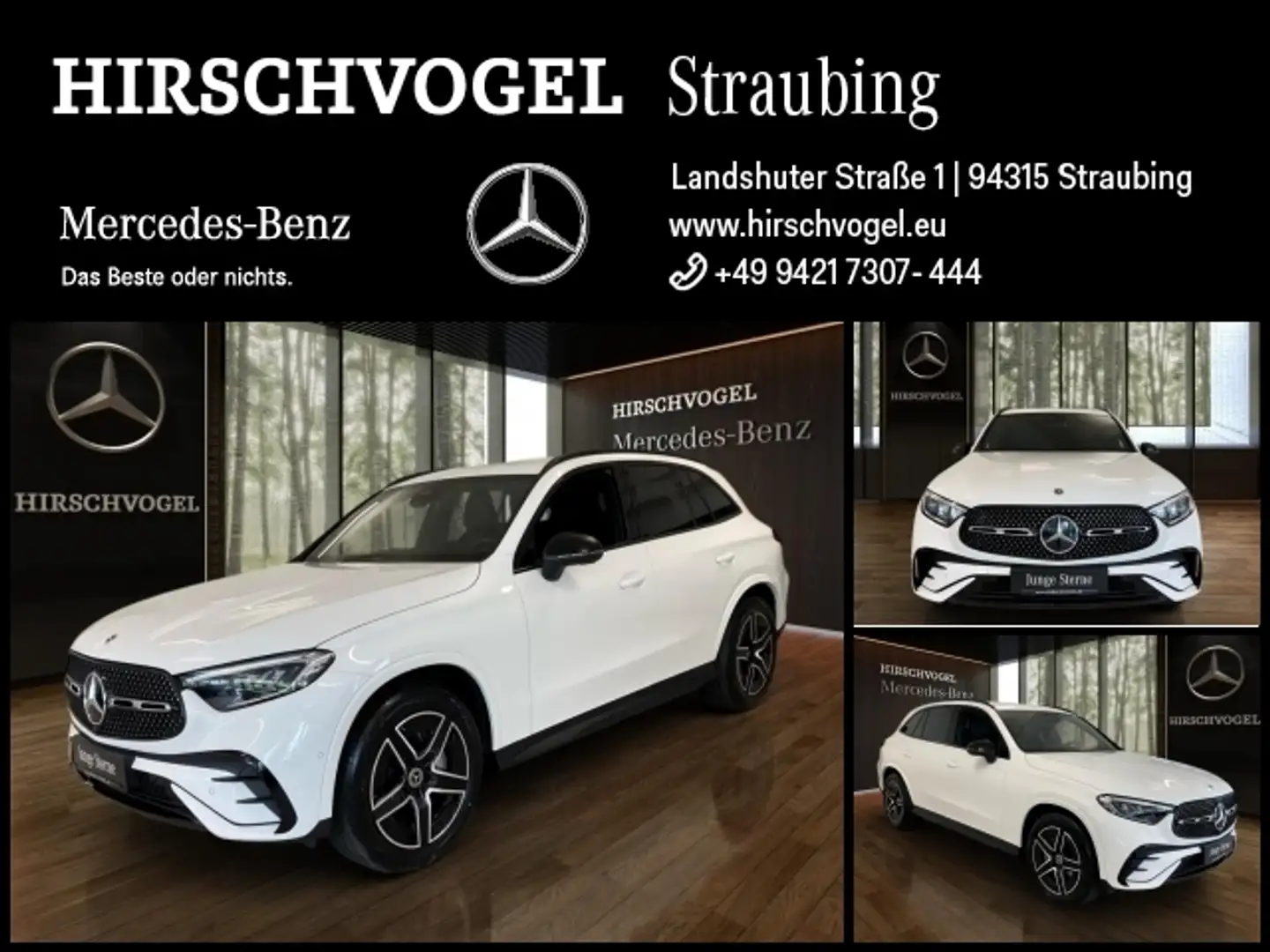 Mercedes-Benz GLC 200 4M AMG-Line+Night+AHK+MBUX+Navi+LED+Kam Weiß - 1