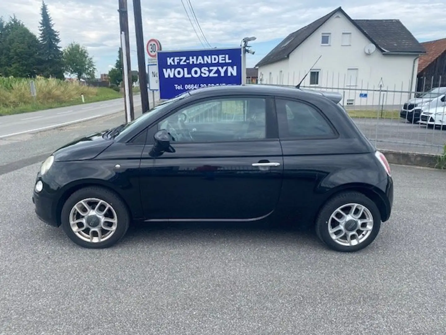 Fiat 500 1,3 16V JTD Multijet Pop DPF+++EXPORT**** Zwart - 2