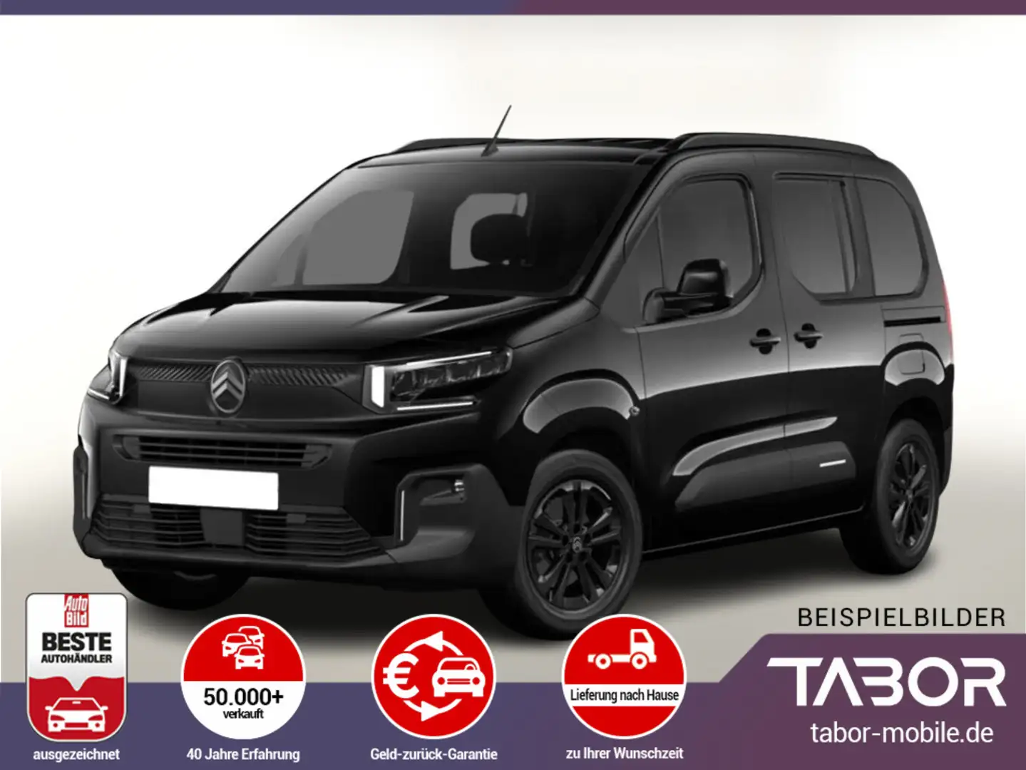 Citroen Berlingo 130 EAT8 FACELIFT MAX Nav Keyl Kam PDC Schwarz - 1