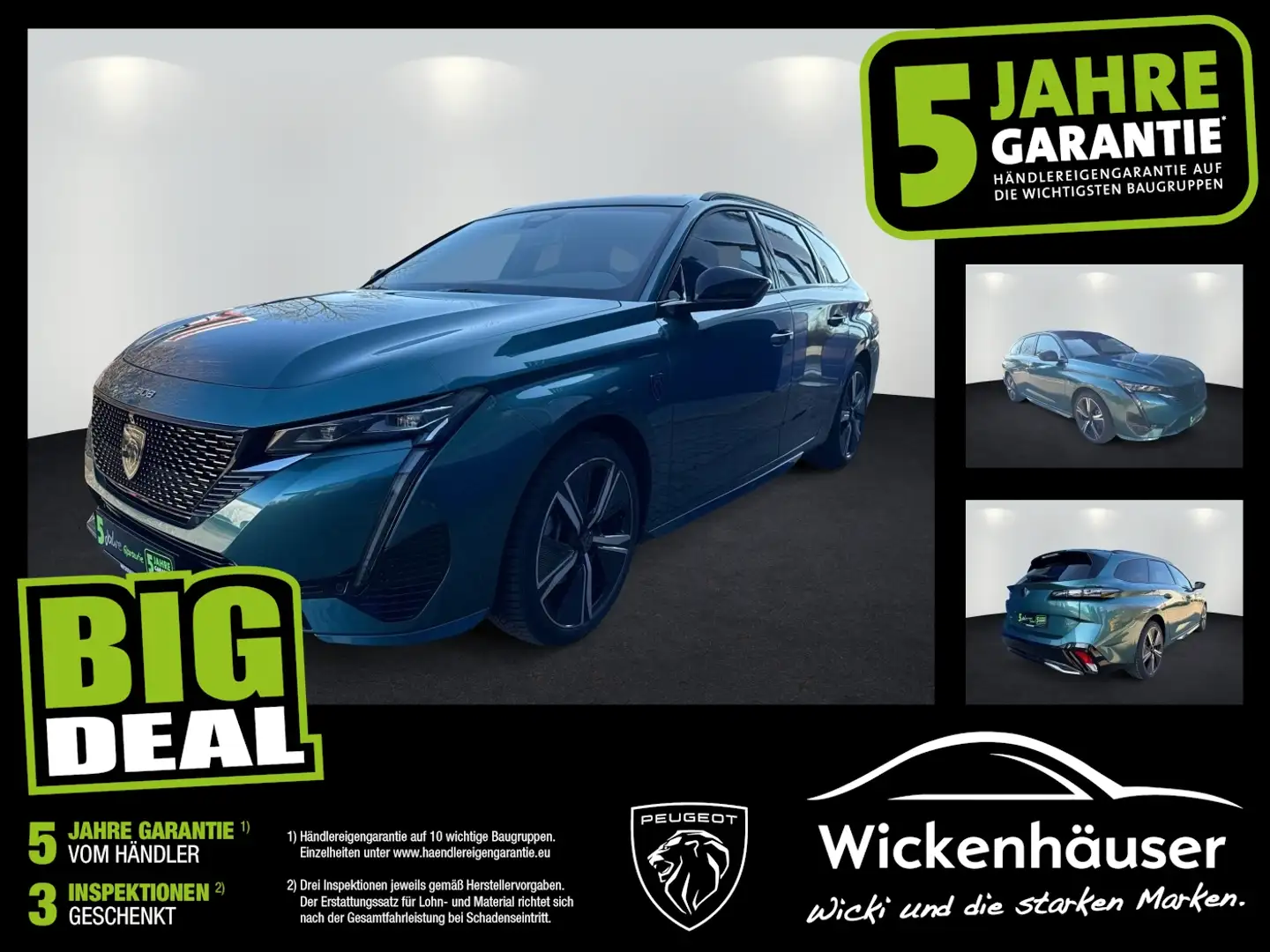 Peugeot 308 1.2 136 SW GT ACC*Matrix-LED*Panoramadach Blau - 1