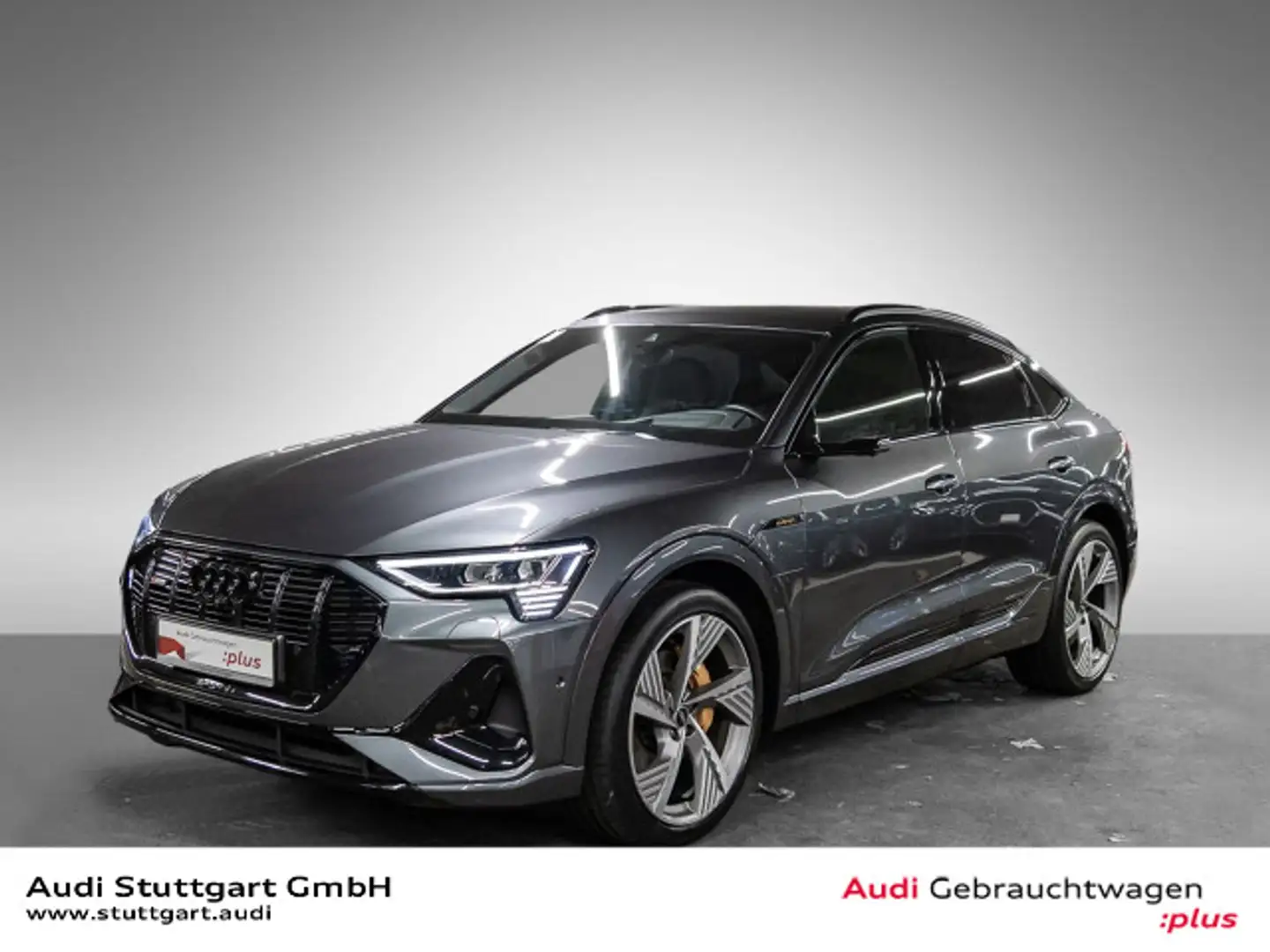 Audi e-tron 55 quattro S line Head Up AHK Grau - 1