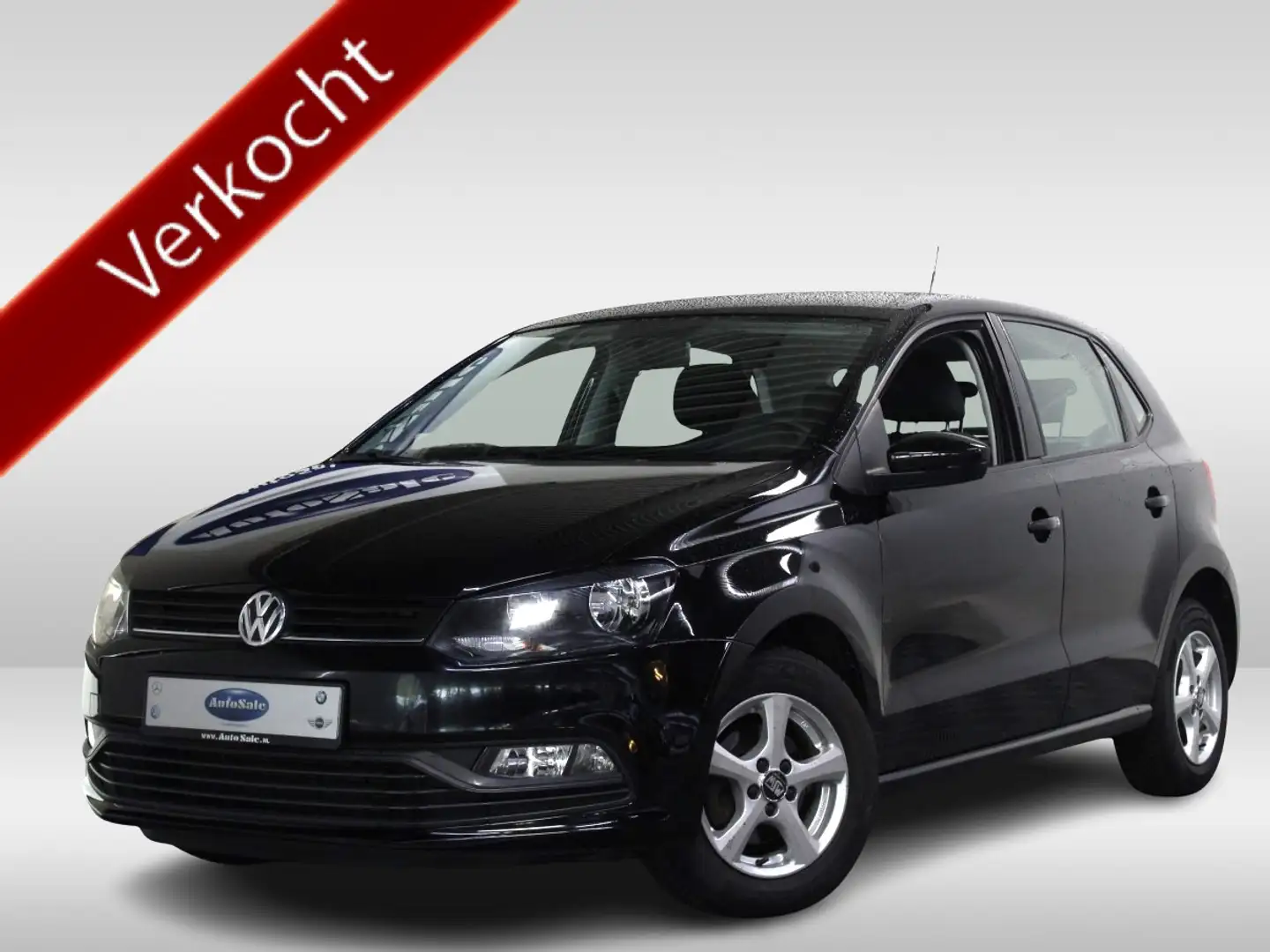 Volkswagen Polo 1.0 Comfortline FACELIFT AIRCO LMV '14 Zwart - 1