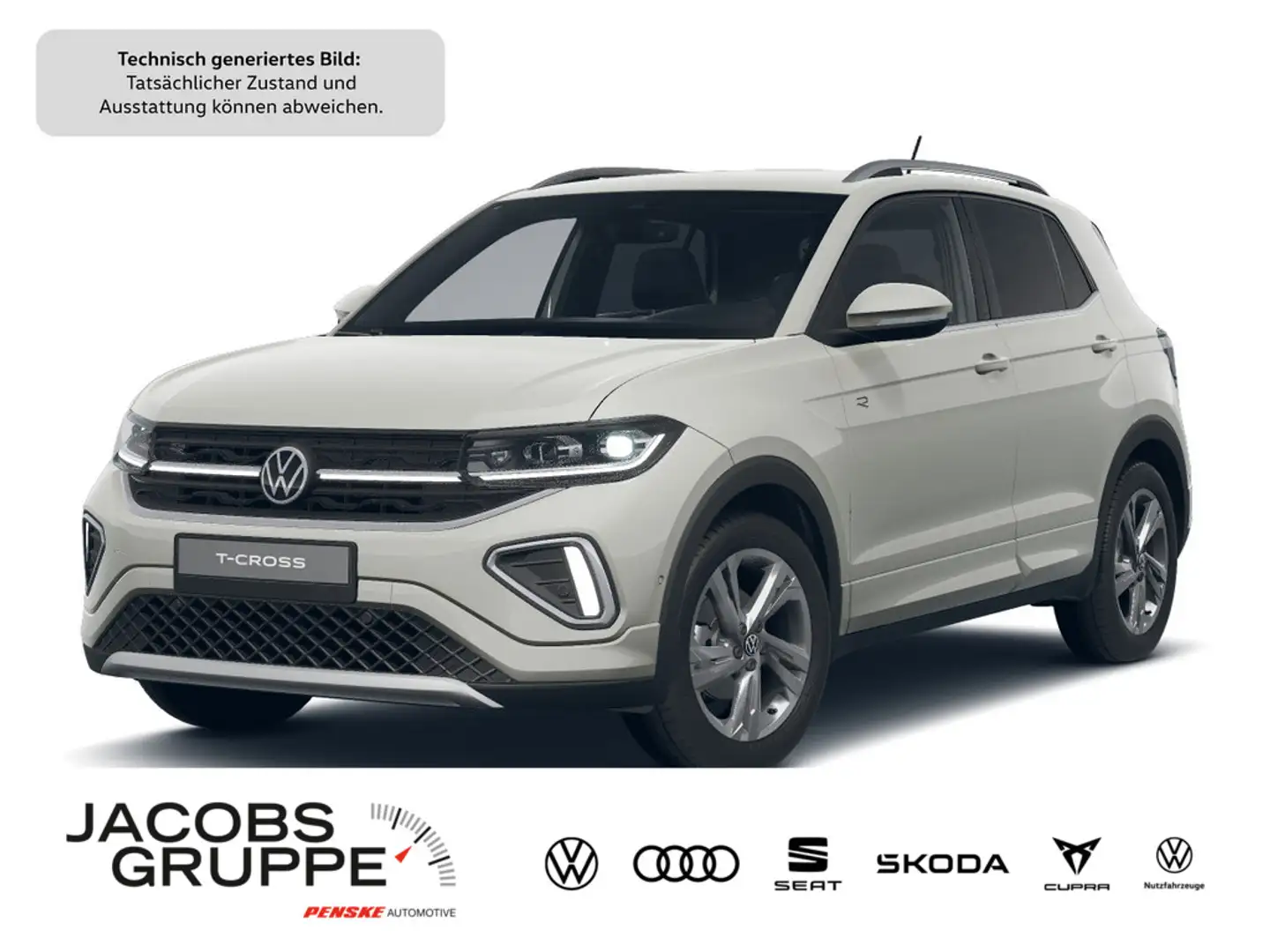 Volkswagen T-Cross 1.5 TSI R-Line DSG,Navi,Matrix,ACC Grau - 1