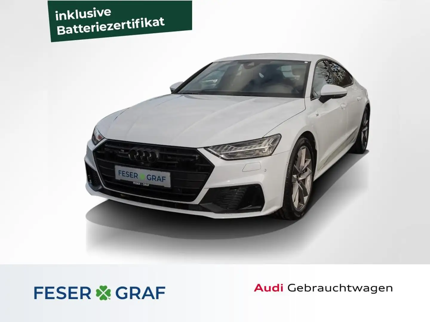 Audi A7 50TFSI e 2x S line /HD-Matrix/Leder/B&O/ACC Weiß - 1