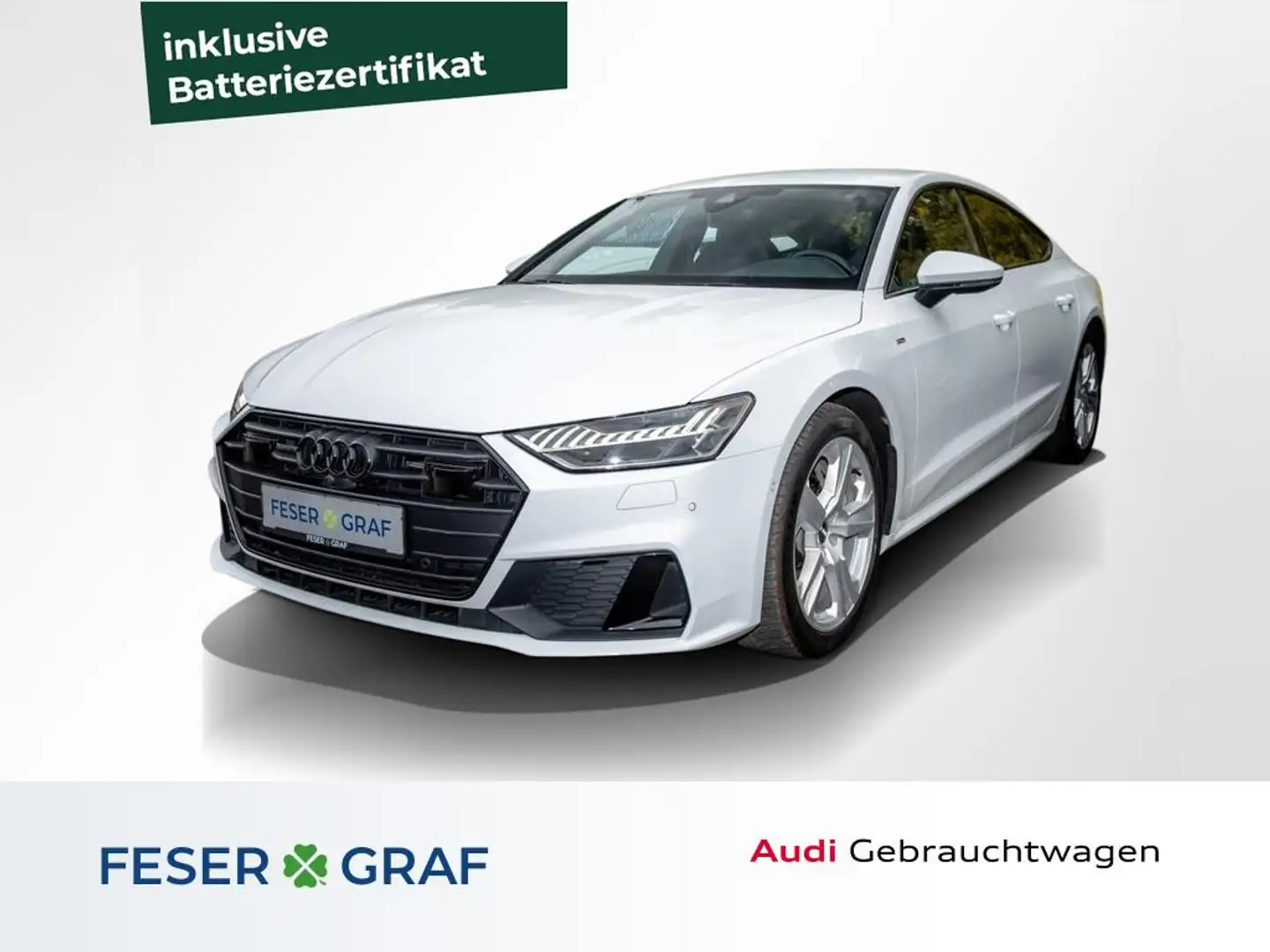 Audi A7 50TFSI e 2x S line /HD-Matrix/Leder/B&O/ACC Weiß - 1
