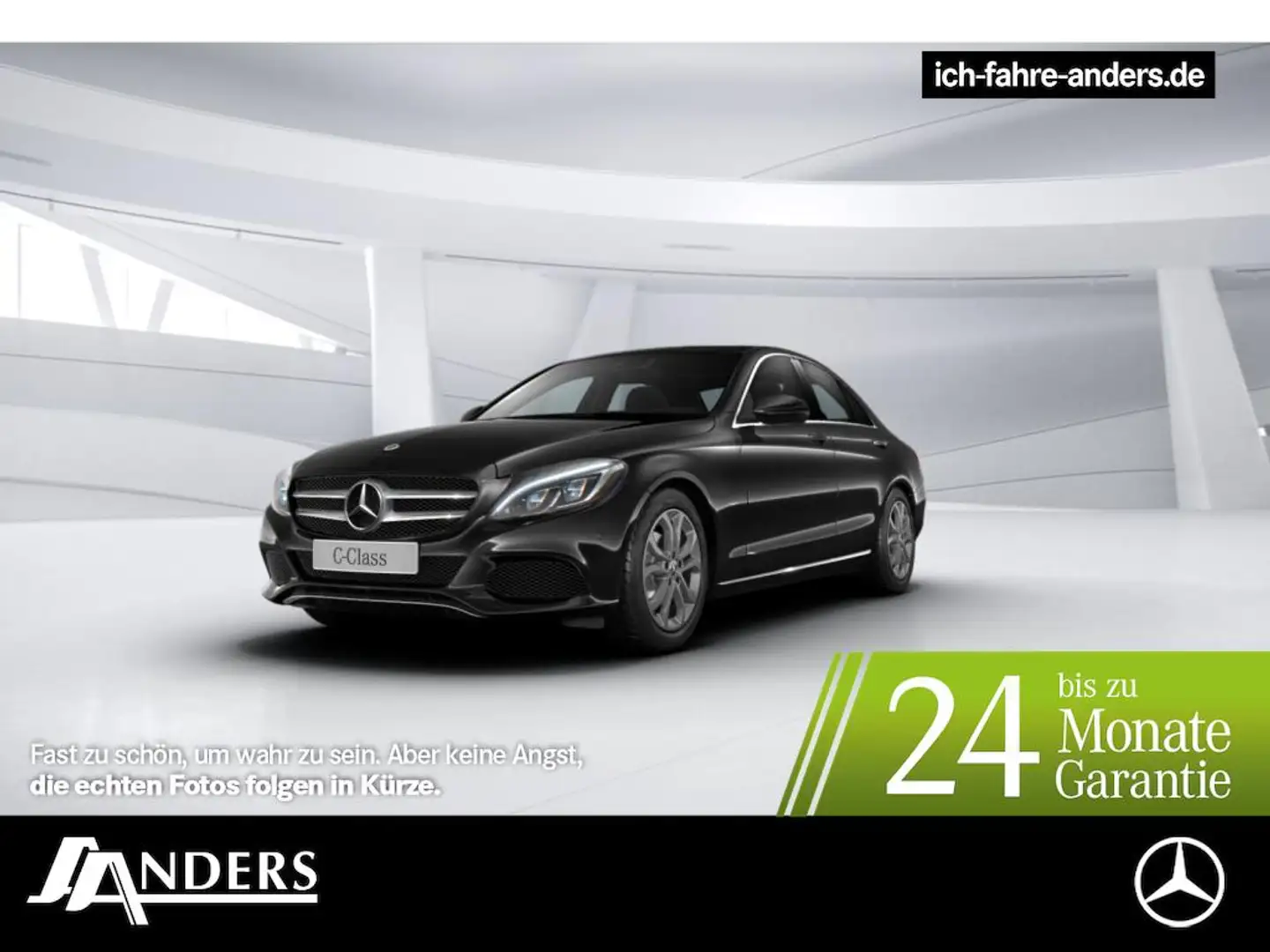 Mercedes-Benz C 180 Avantgarde+COM+SHZ+LED+SHD+PDC+AHK+Tempom. Noir - 1