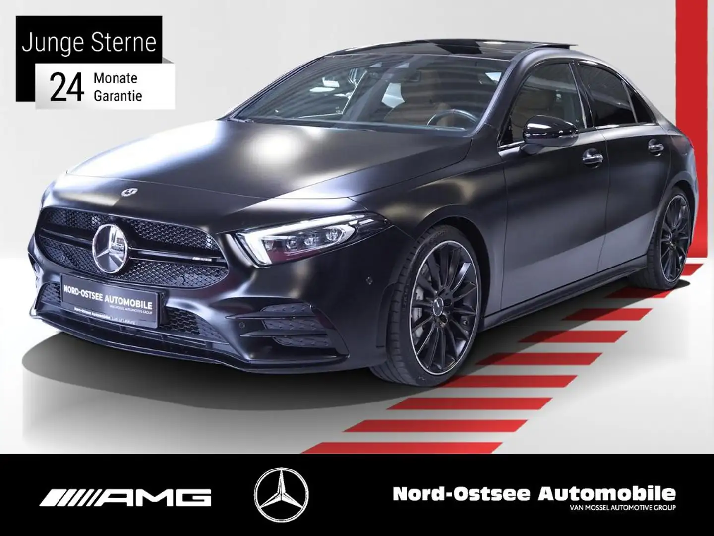 Mercedes-Benz A 35 AMG LIMO 4M 360° NIGHT MULTIBEAM PANO HUD Negro - 1