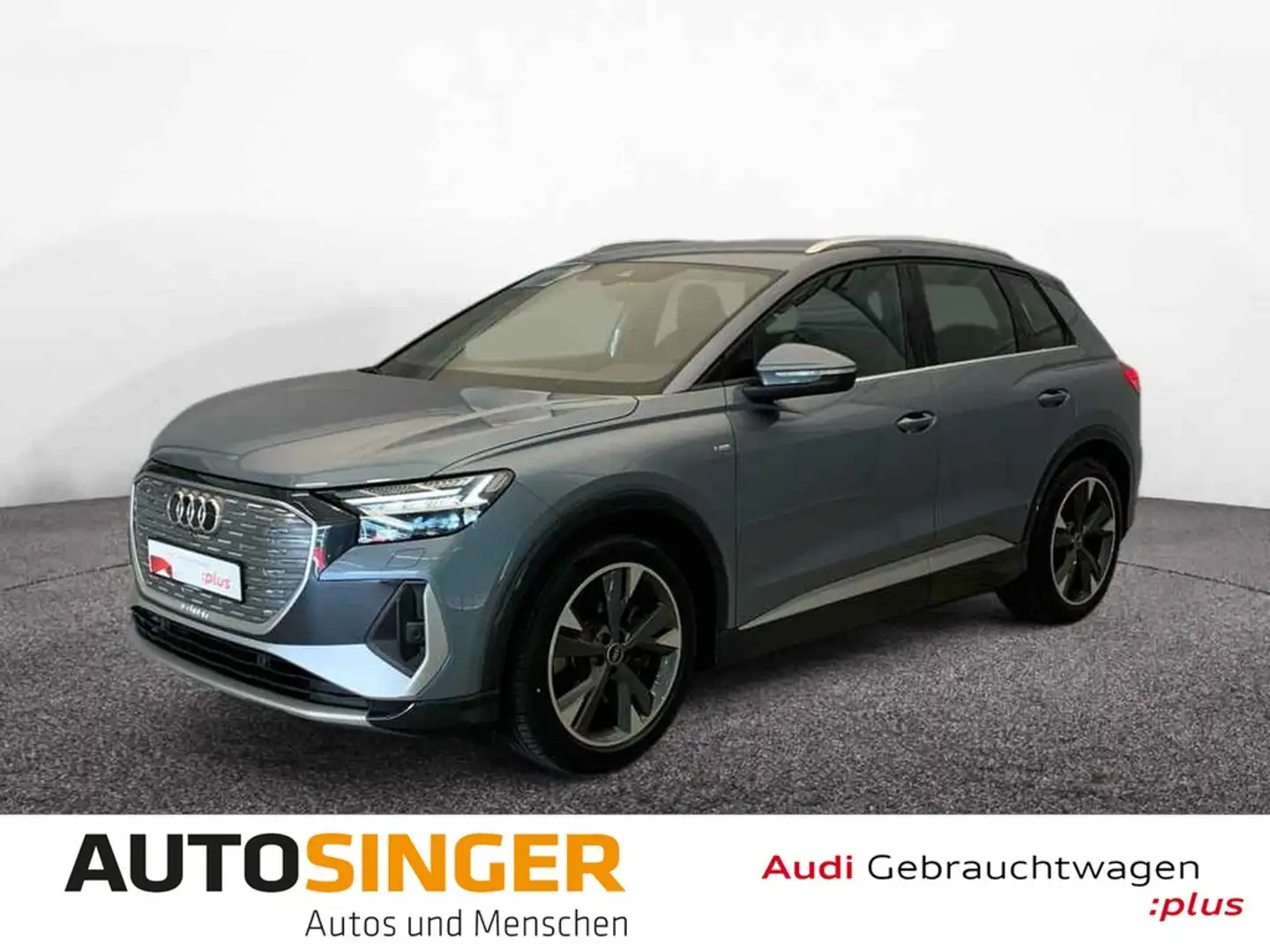 Audi Q4 e-tron 50 e-tron qua 2x S line *WÄRME*MATRIX* Bleu - 1
