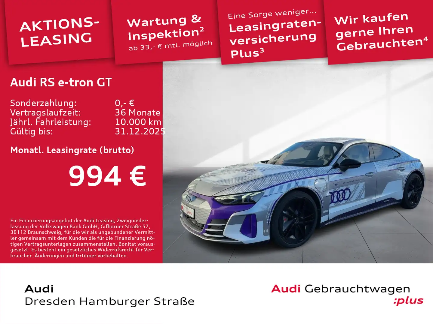 Audi RS e-tron GT 440 kW quattro ice race edition Argintiu - 1