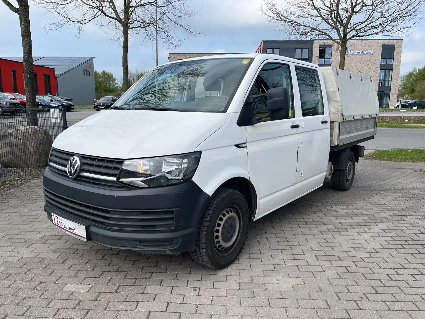 Volkswagen T6 Pritsche Plane 2.0 TDI Doppelkabine AHK Biały - 1