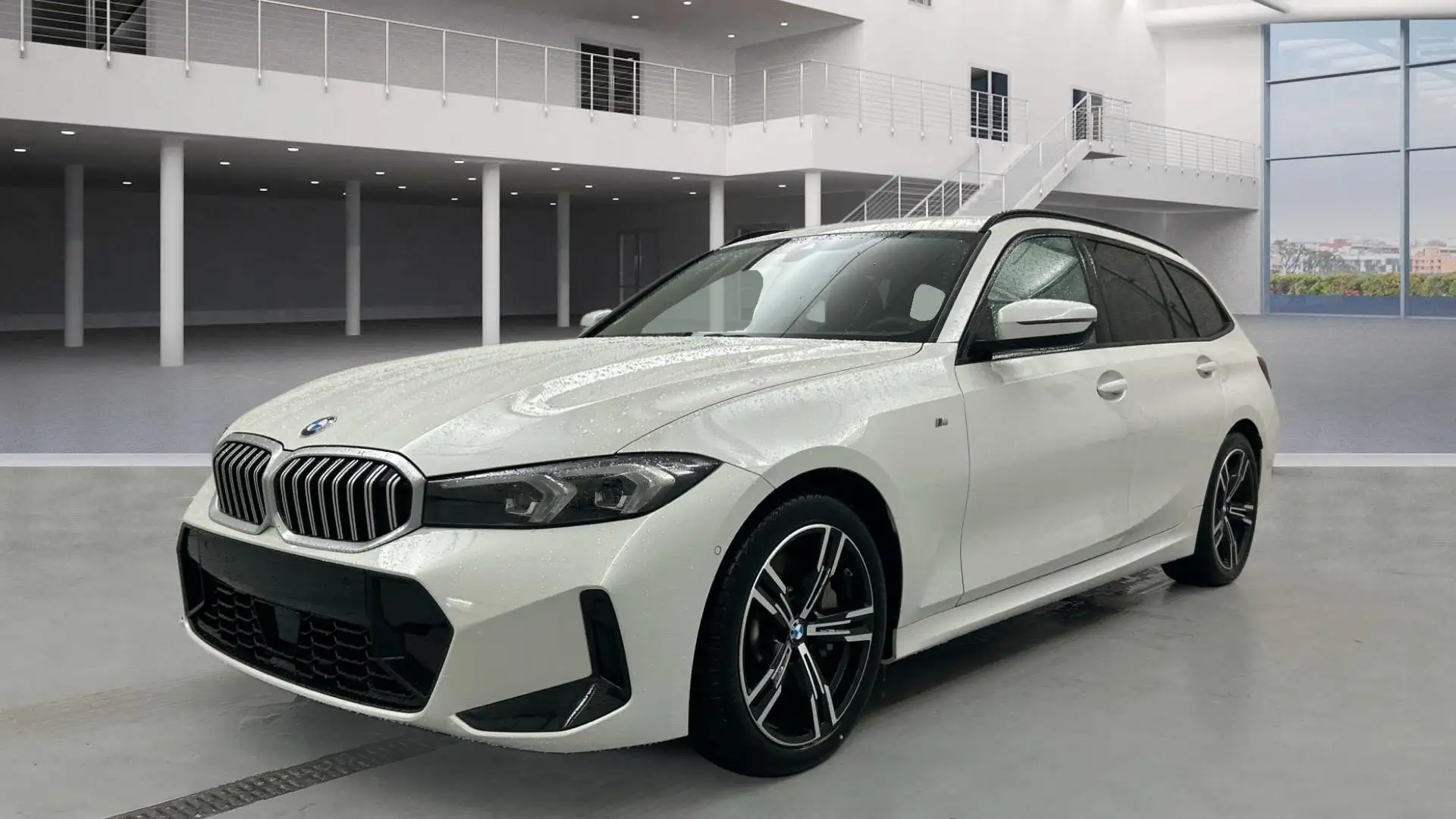 BMW 330 330 i xDrive Touring M Sport AHK Widescr Ambi HiFi Blanc - 1
