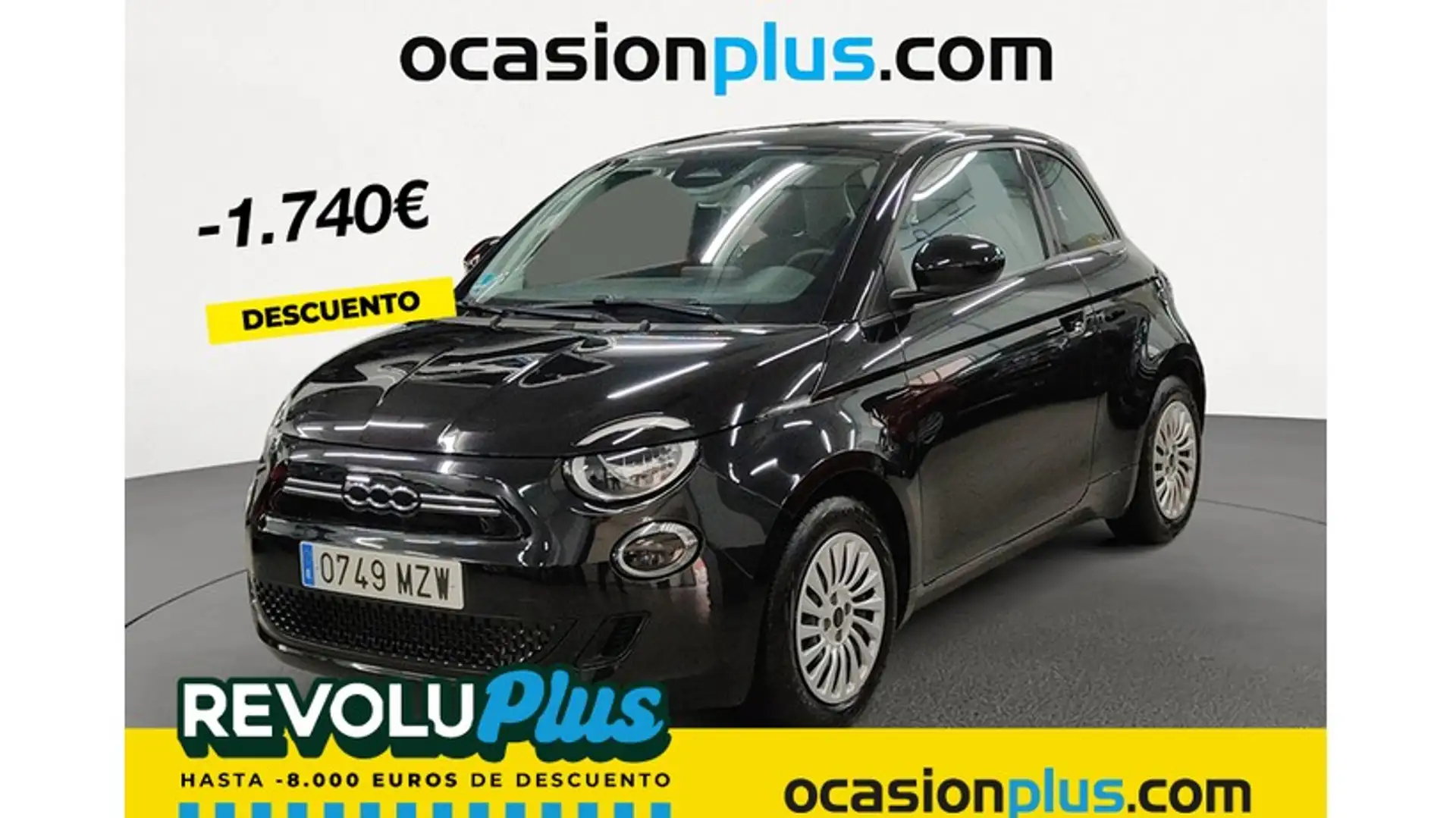 Fiat 500e 70Kw Action Negro - 1