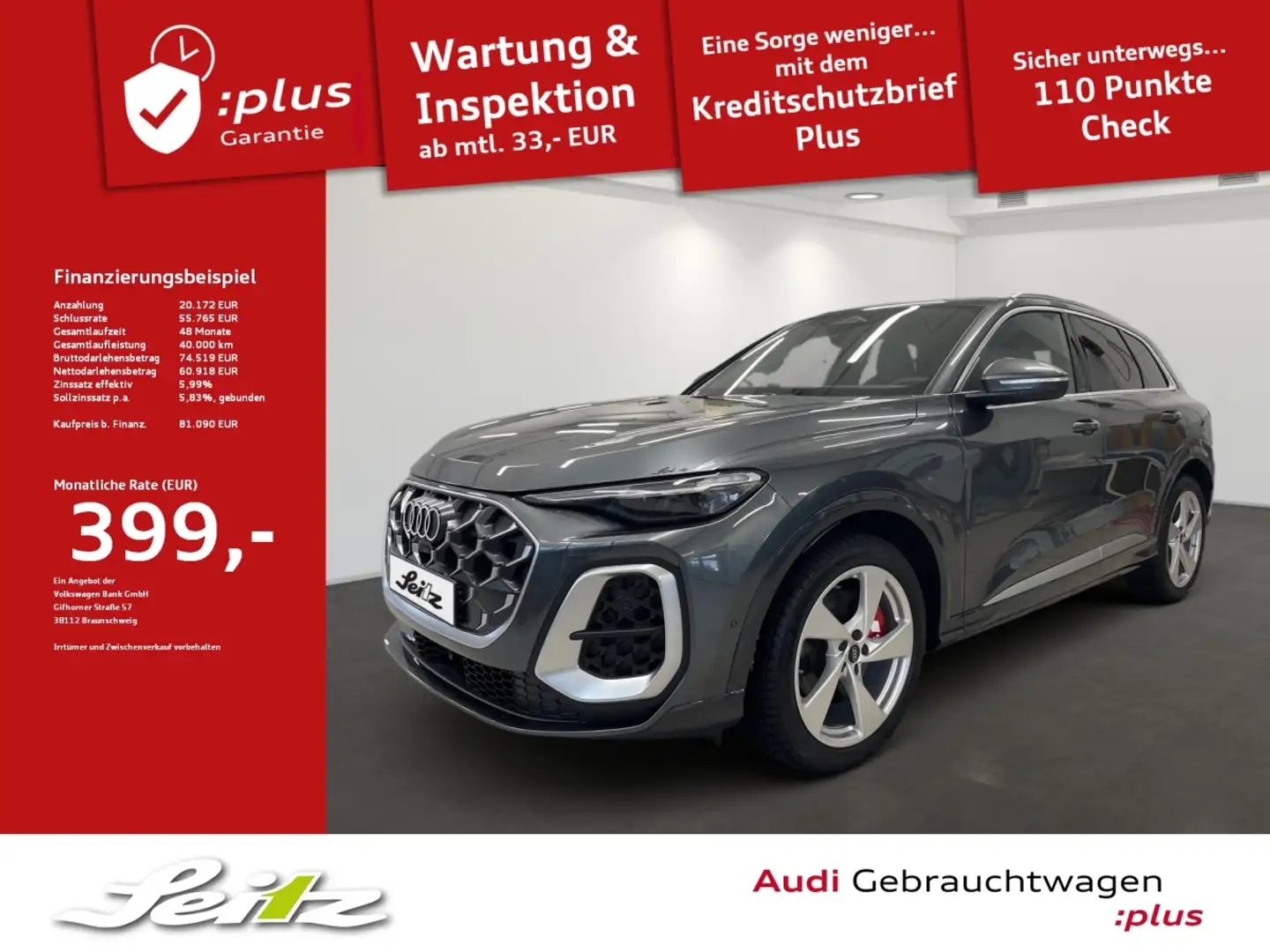 Audi SQ5 3.0 TFSI quattro *B&O*HEAD-UP*PANO*MATRIX* Gris - 1