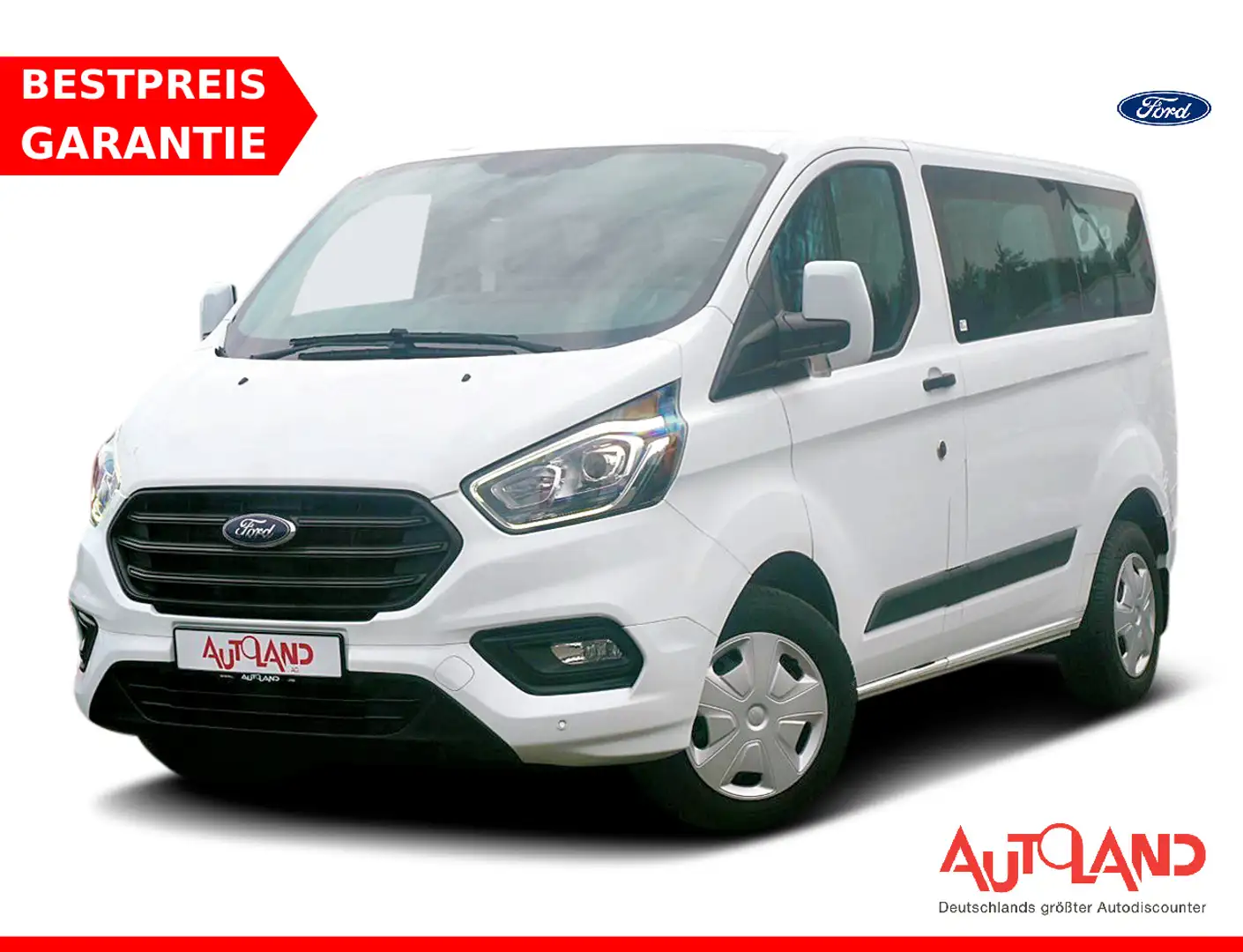 Ford Transit Custom L1 9-Sitzer Navi Sitzheizung PDC Blanc - 1