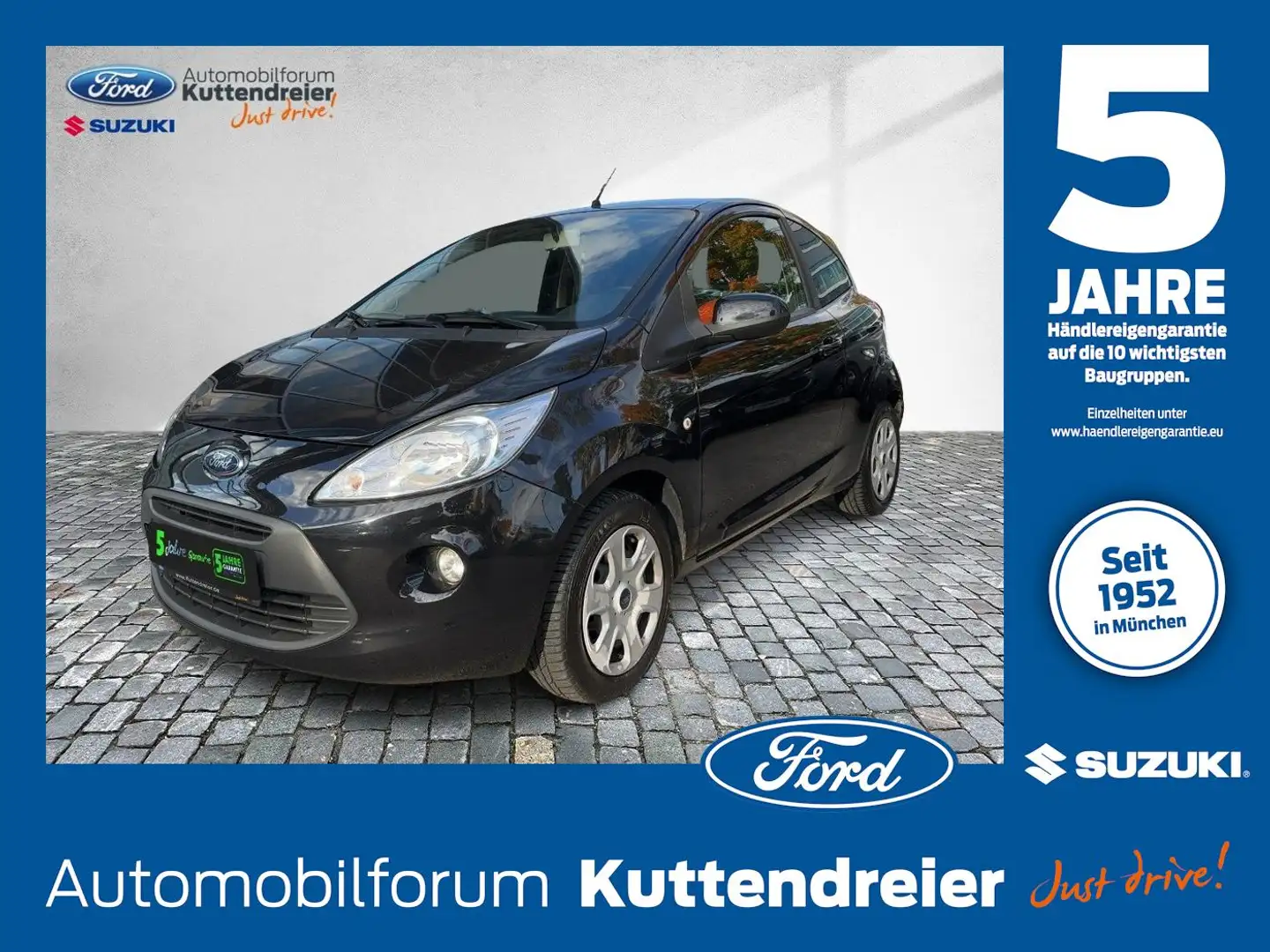 Ford Ka/Ka+ Ka Titanium Klima R/CD Alu ESP ASR ABS el.FH ZVFB Black - 1