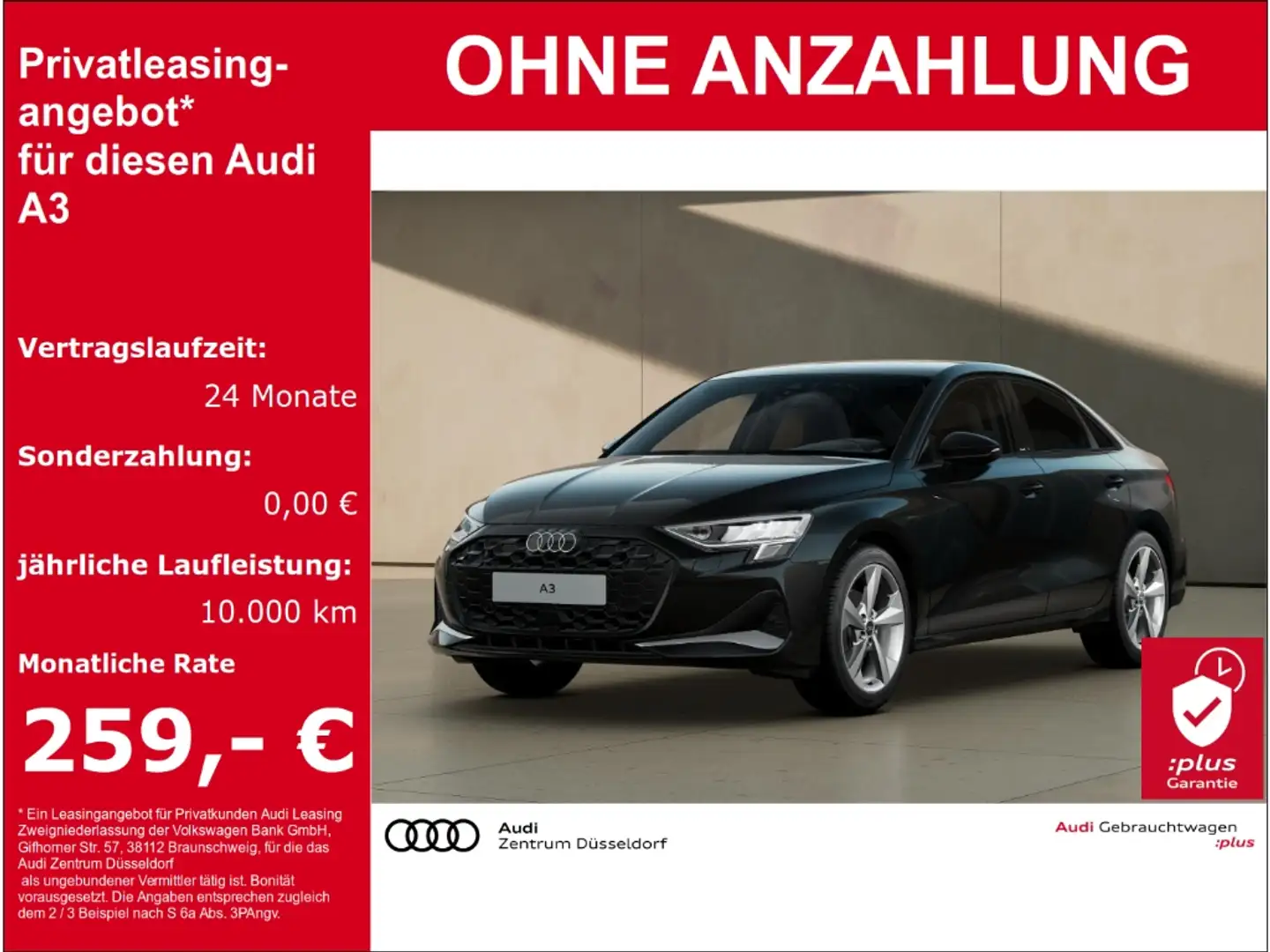 Audi A3 Limousine 30 TFSI advanced Noir - 1
