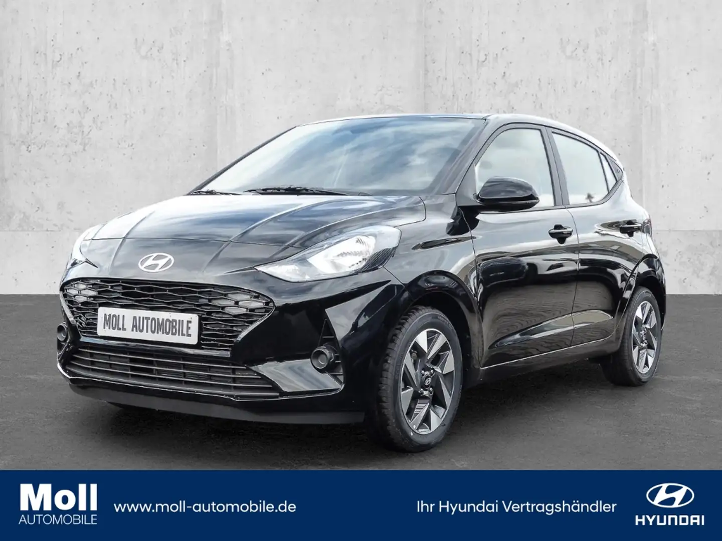 Hyundai i10 Trend Navi Apple CarPlay Android Auto Klimaautom D Negro - 1