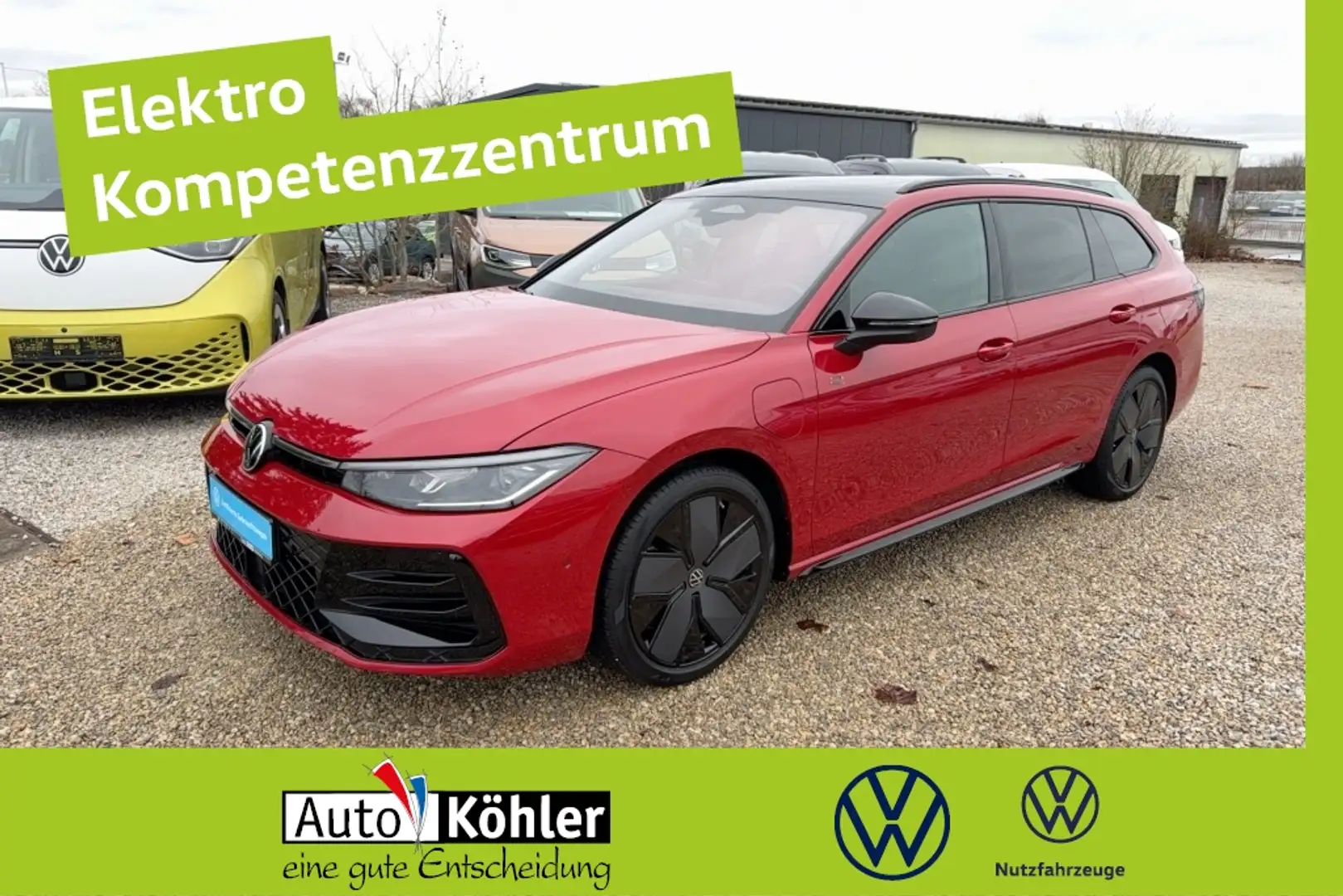 Volkswagen Passat R-Line eHybrid Matrix/Pano/CCS/Akusticglas Rot - 1