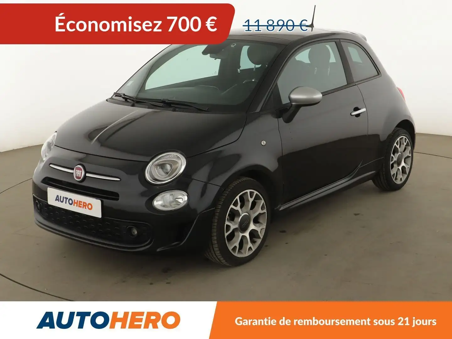Fiat 500 1.0 Hybride BSG RockStar Noir - 1