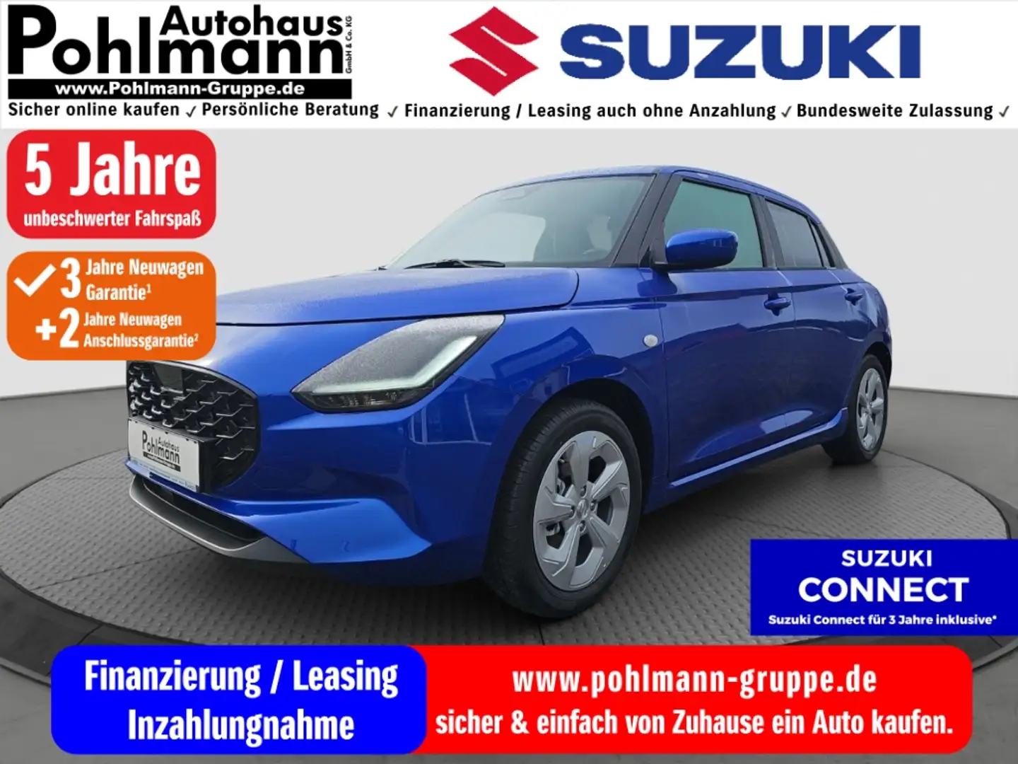 Suzuki Swift 1.2 HYBRID Comfort LED DAB SHZ Keyless Entry Keyle Azul - 1