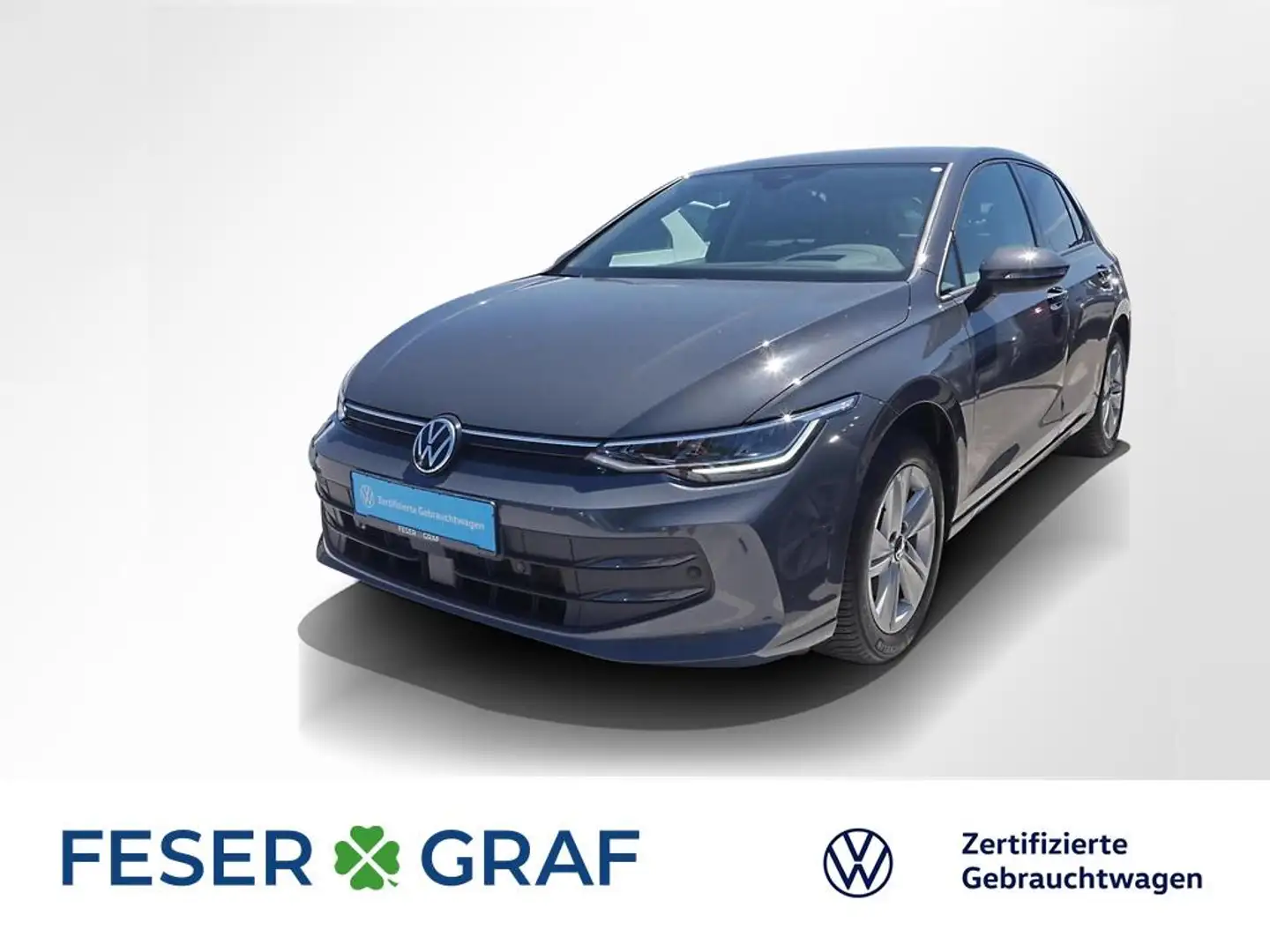 Volkswagen Golf 8 1.5 eTSI Life DSG ACC LED Navi PDC Sitzh. Grijs - 1