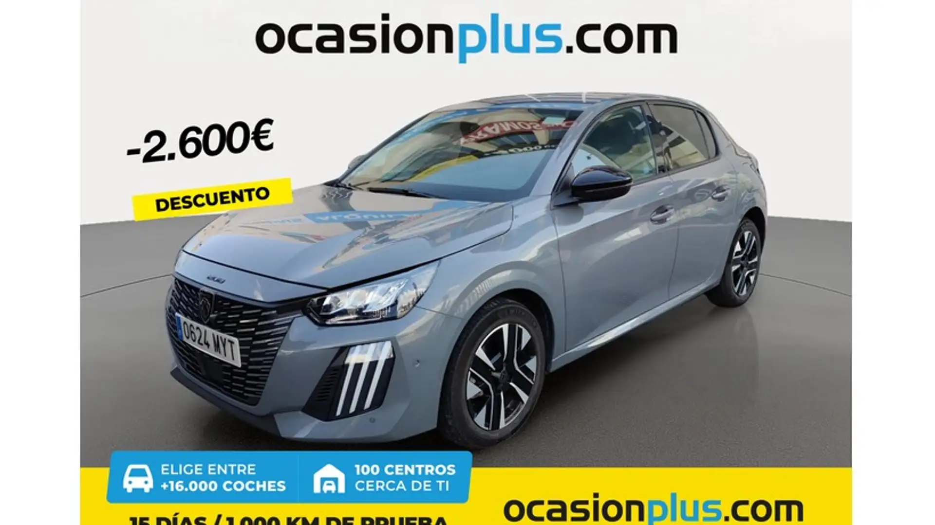 Peugeot 208 1.2 Hybrid Allure e-DCS6 100 Grijs - 1